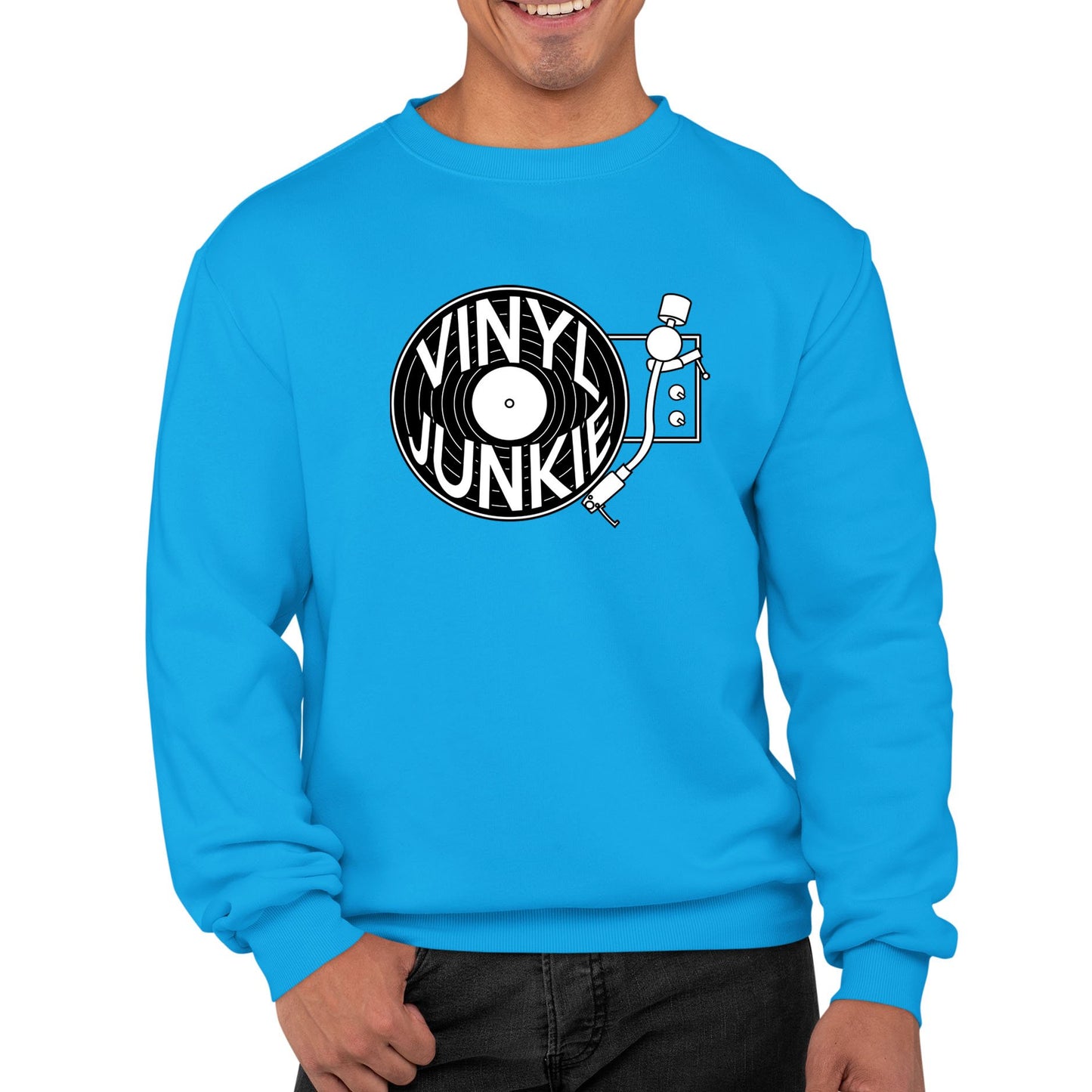 Vinyl Junkie Mens Sweatshirt