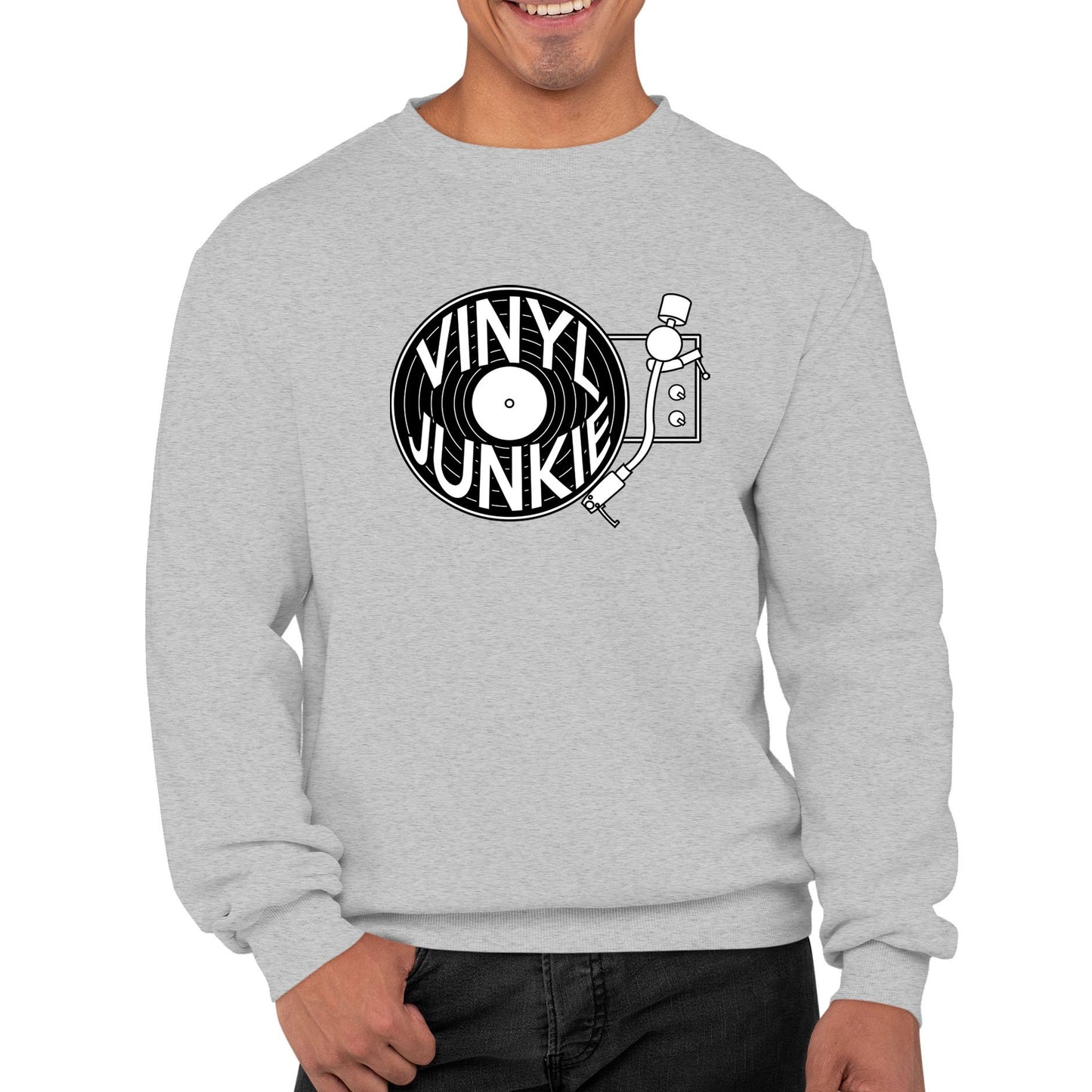 Vinyl Junkie Mens Sweatshirt