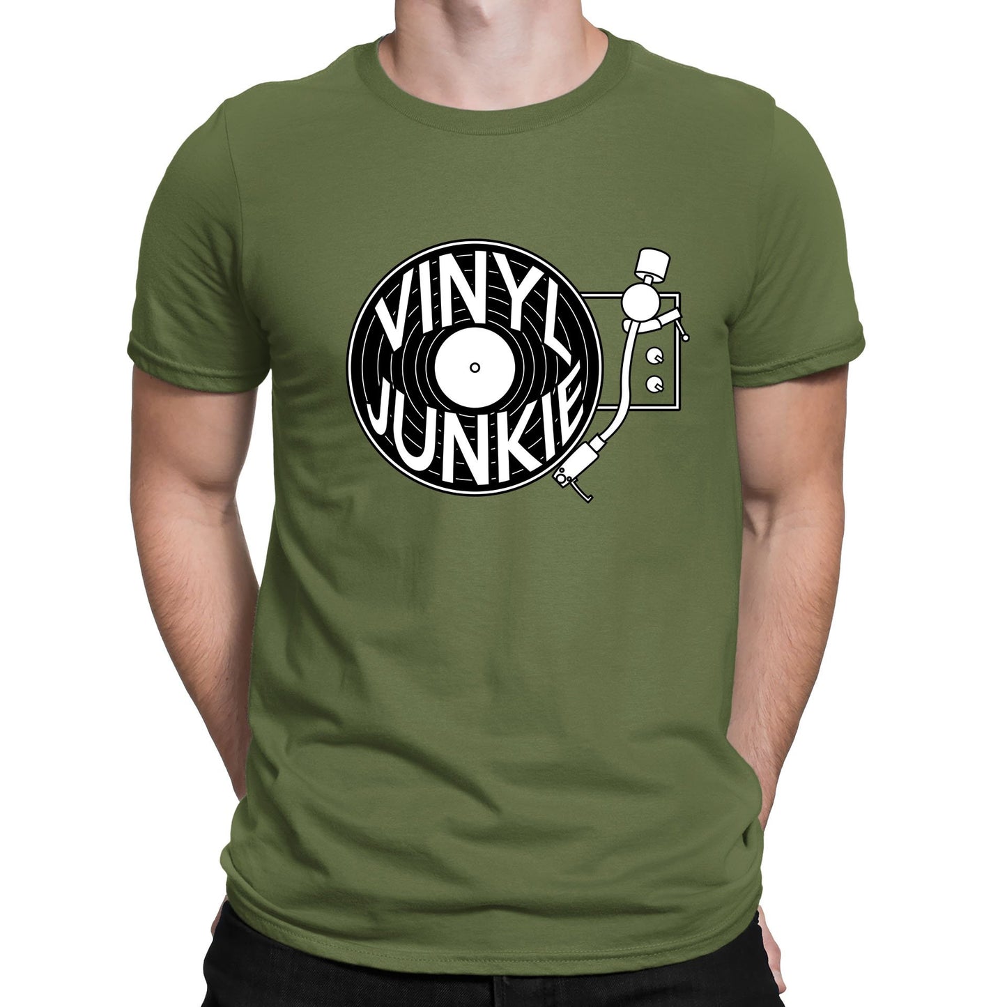 Vinyl Junkie Mens T-shirt