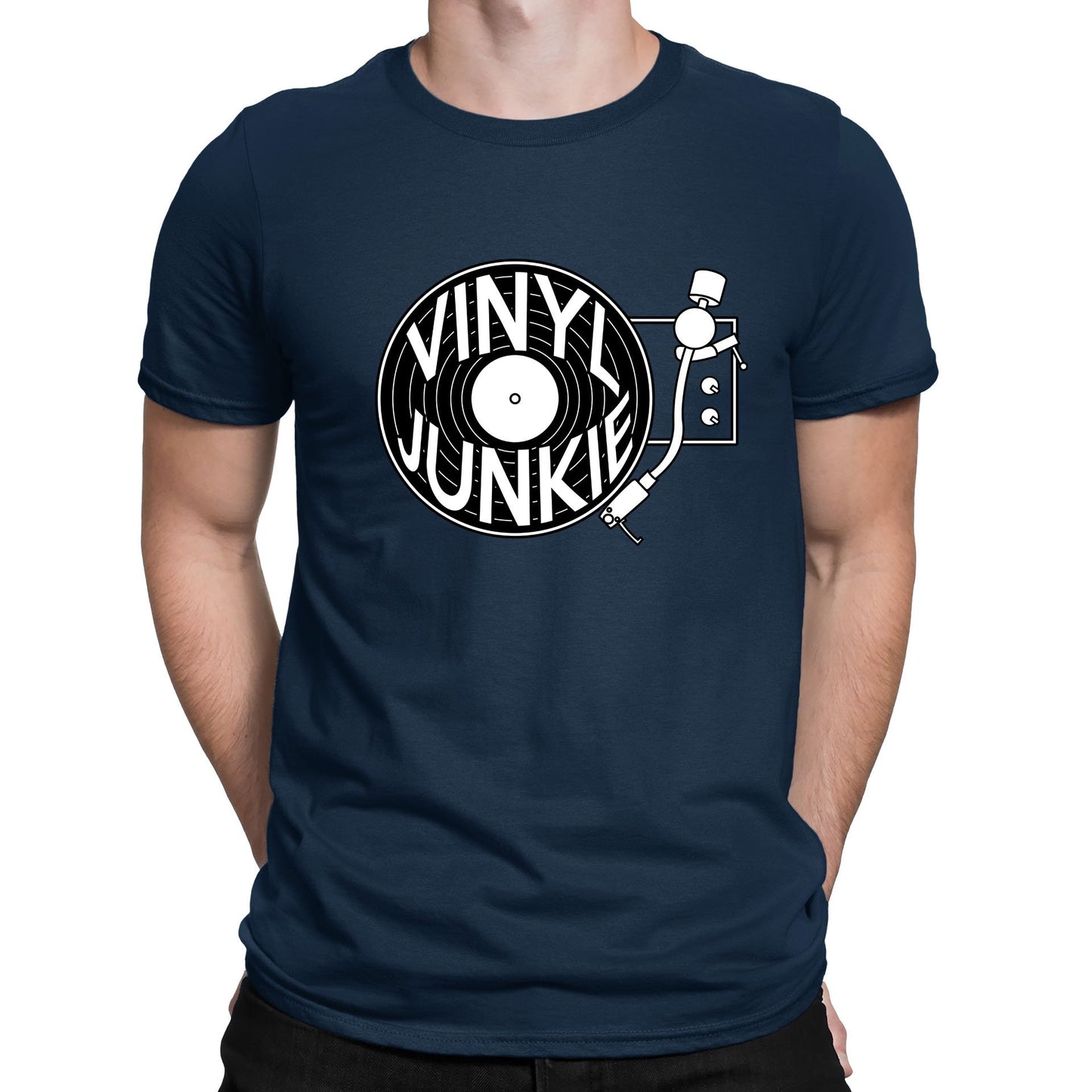 Vinyl Junkie Mens T-shirt