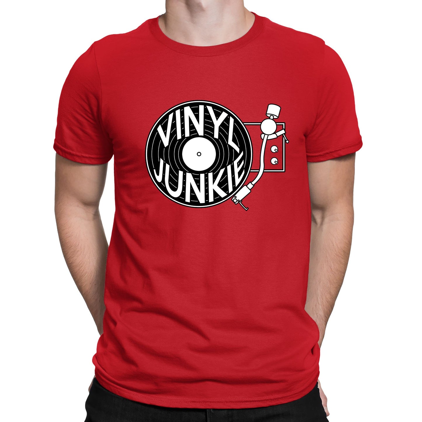 Vinyl Junkie Mens T-shirt