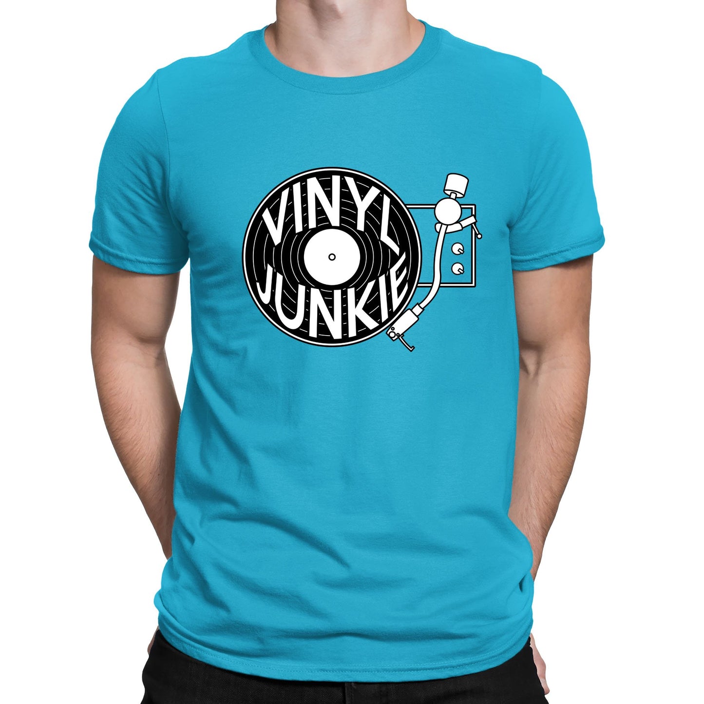 Vinyl Junkie Mens T-shirt