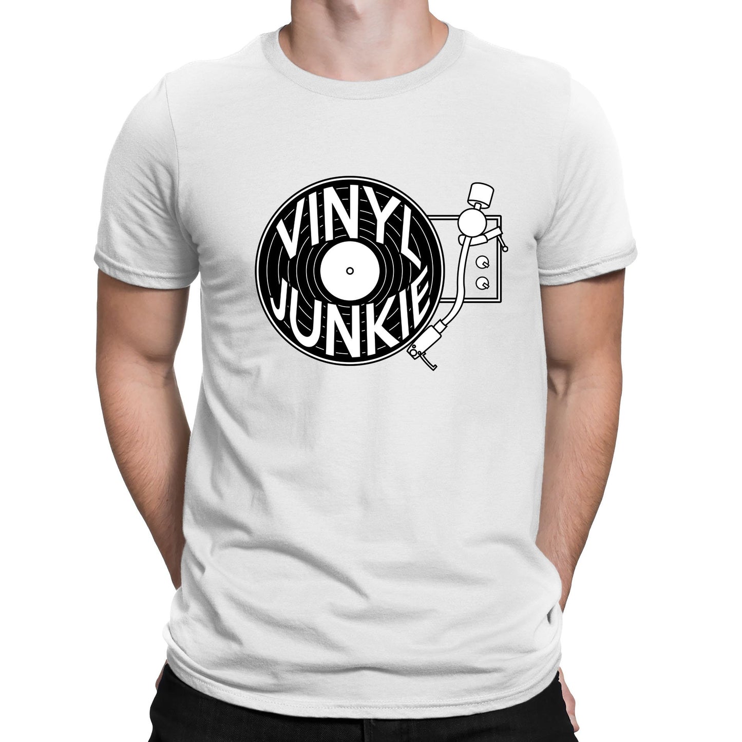 Vinyl Junkie Mens T-shirt