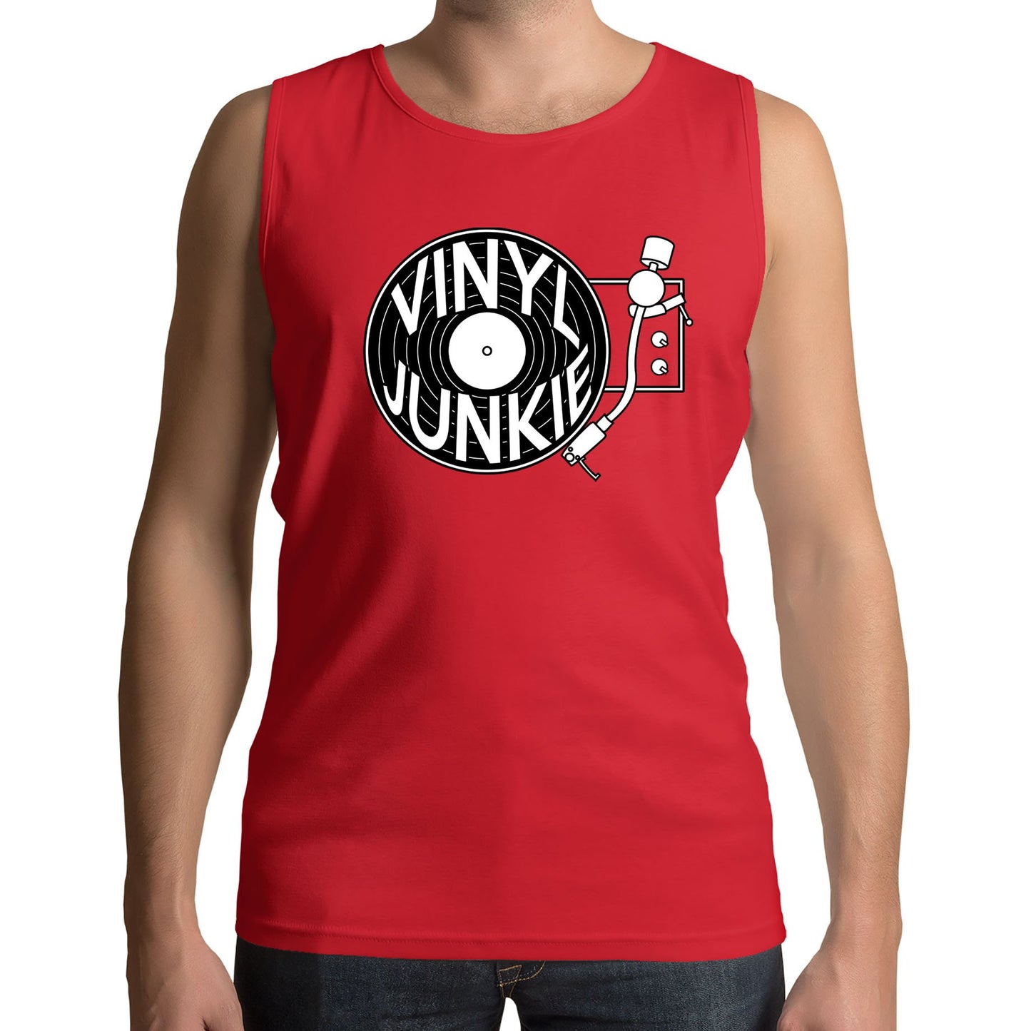 Vinyl Junkie Mens Vest