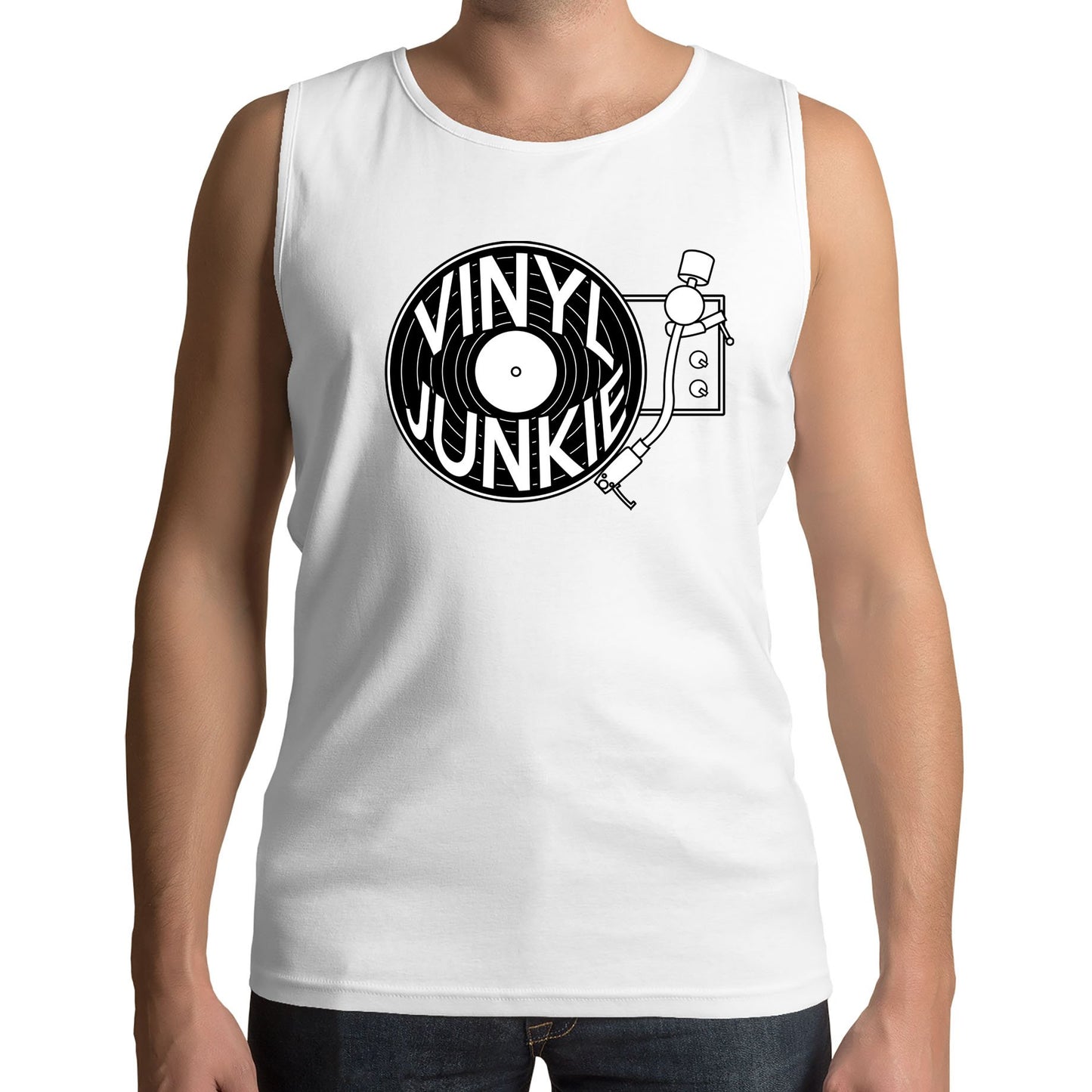 Vinyl Junkie Mens Vest