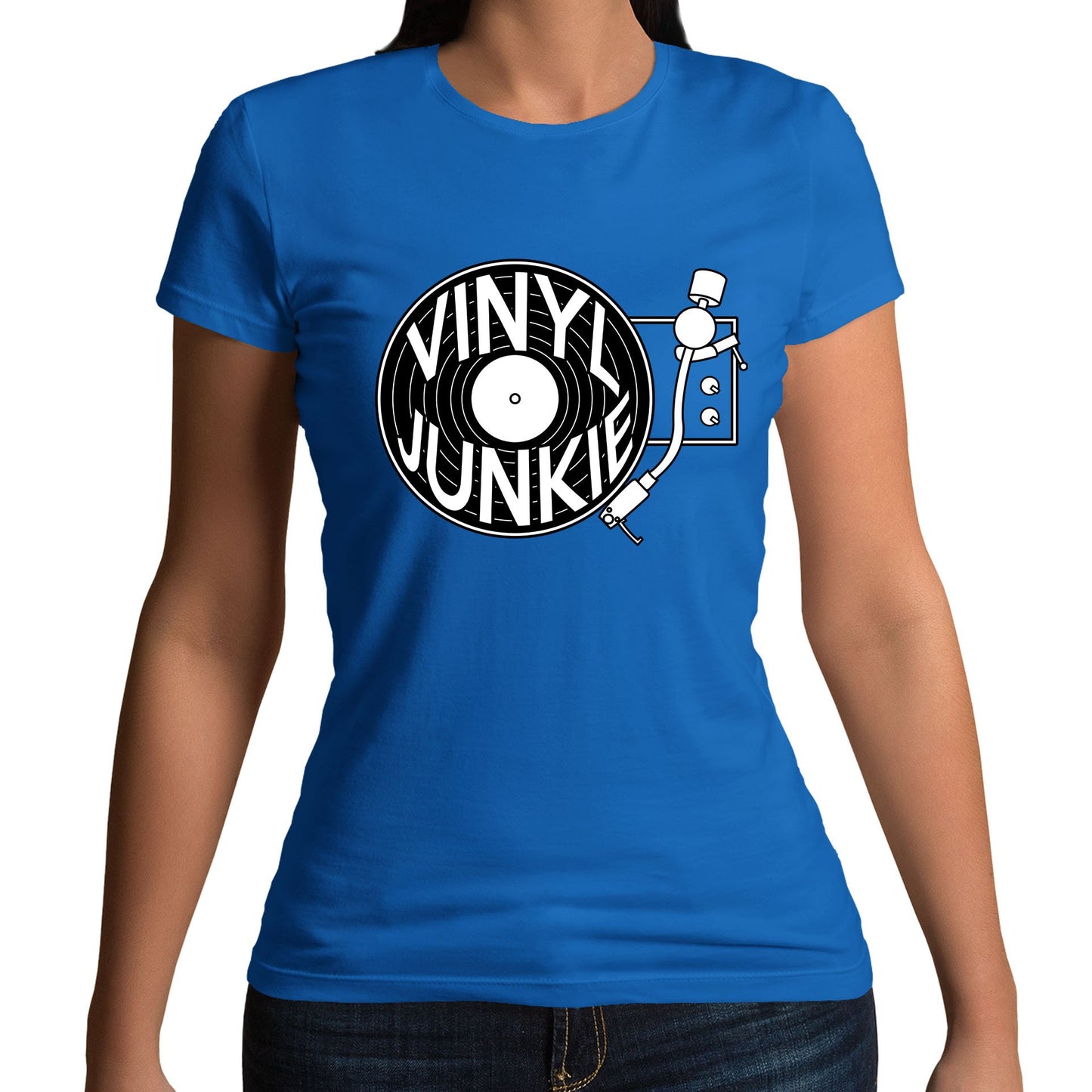 Vinyl Junkie Womens T-shirt