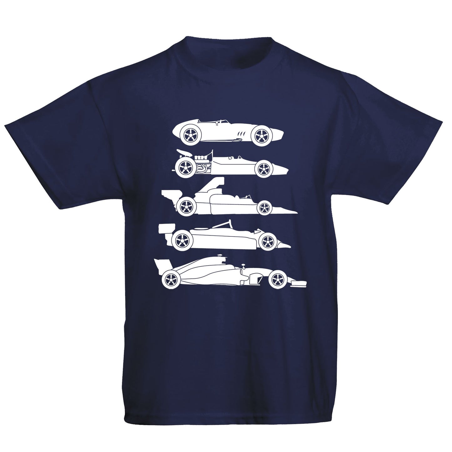 Evolution Of The F1 Car Kids T-shirt