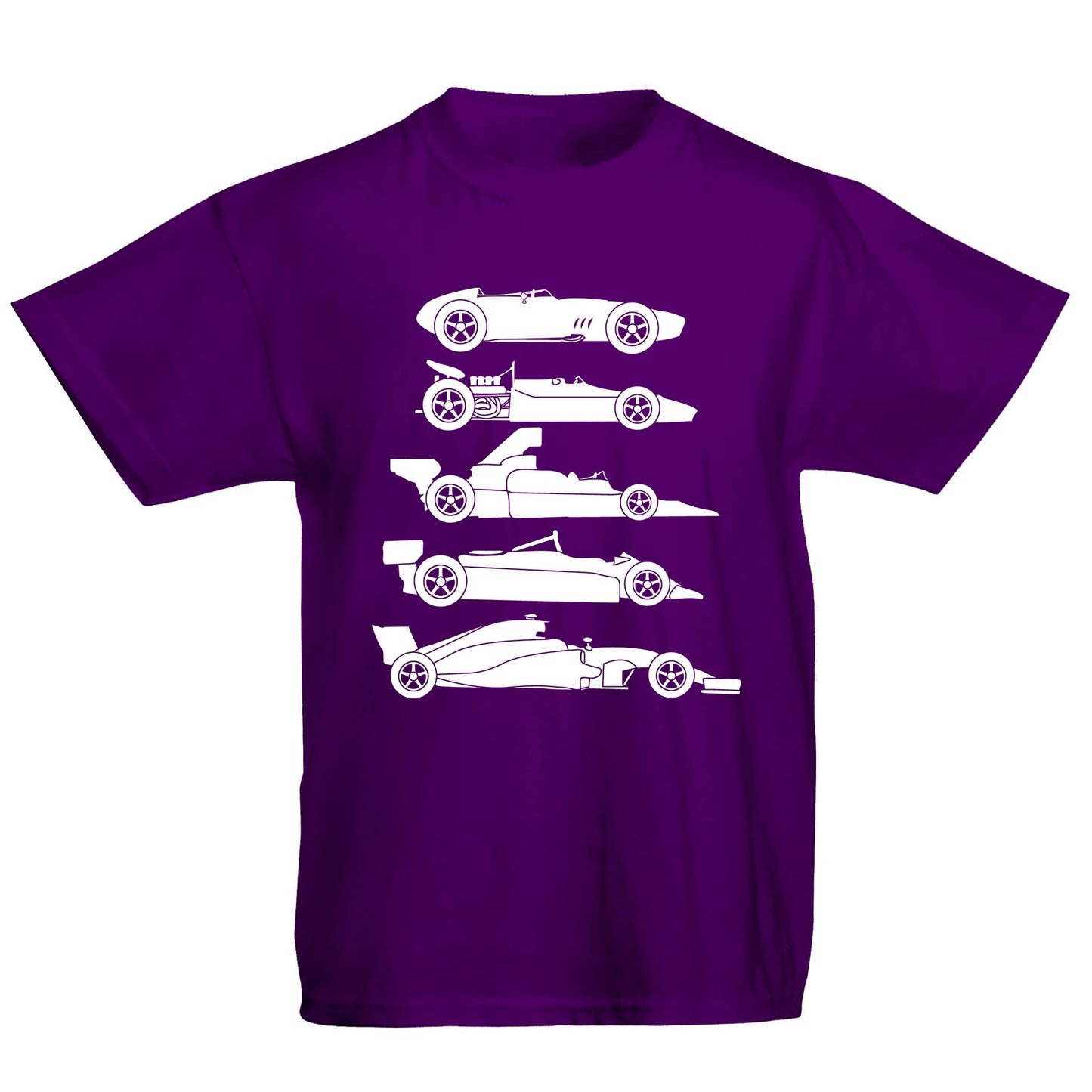 Evolution Of The F1 Car Kids T-shirt