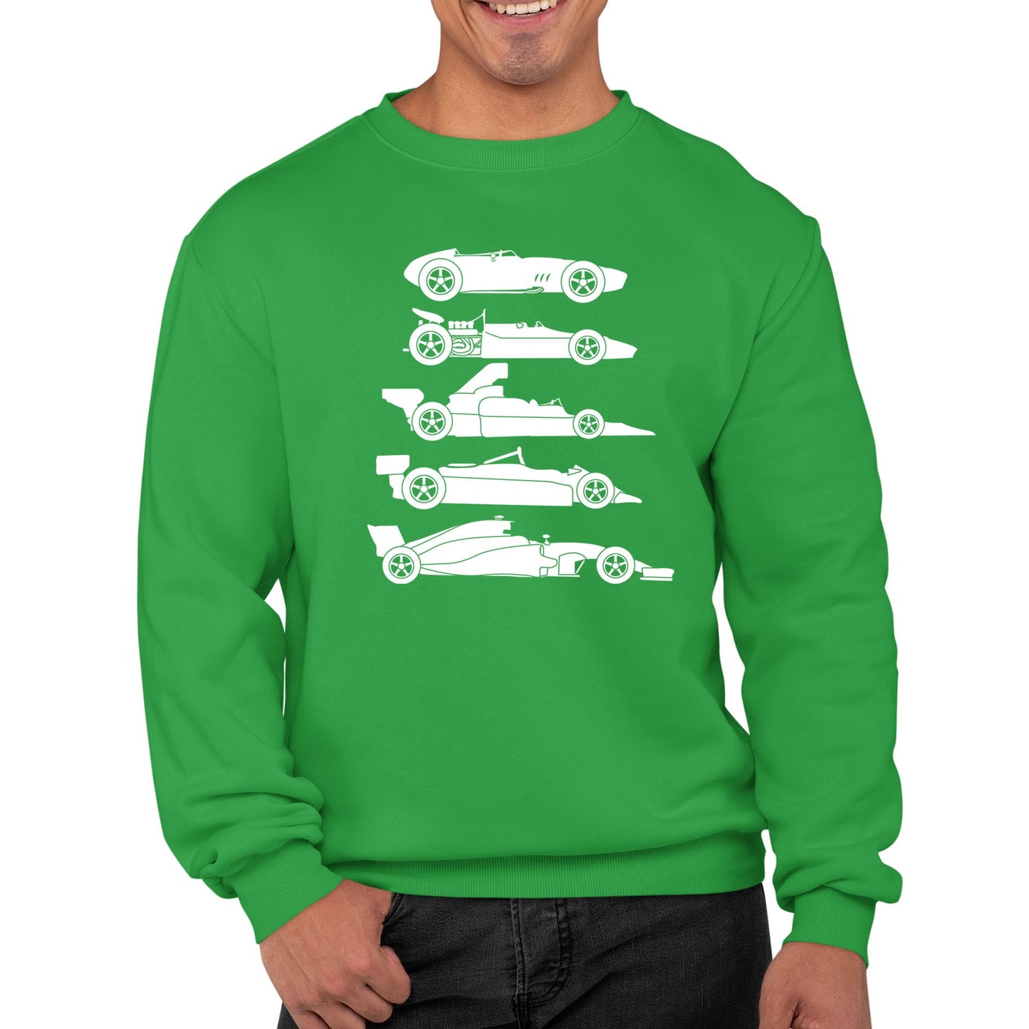 Evolution Of The F1 Car Mens Sweatshirt