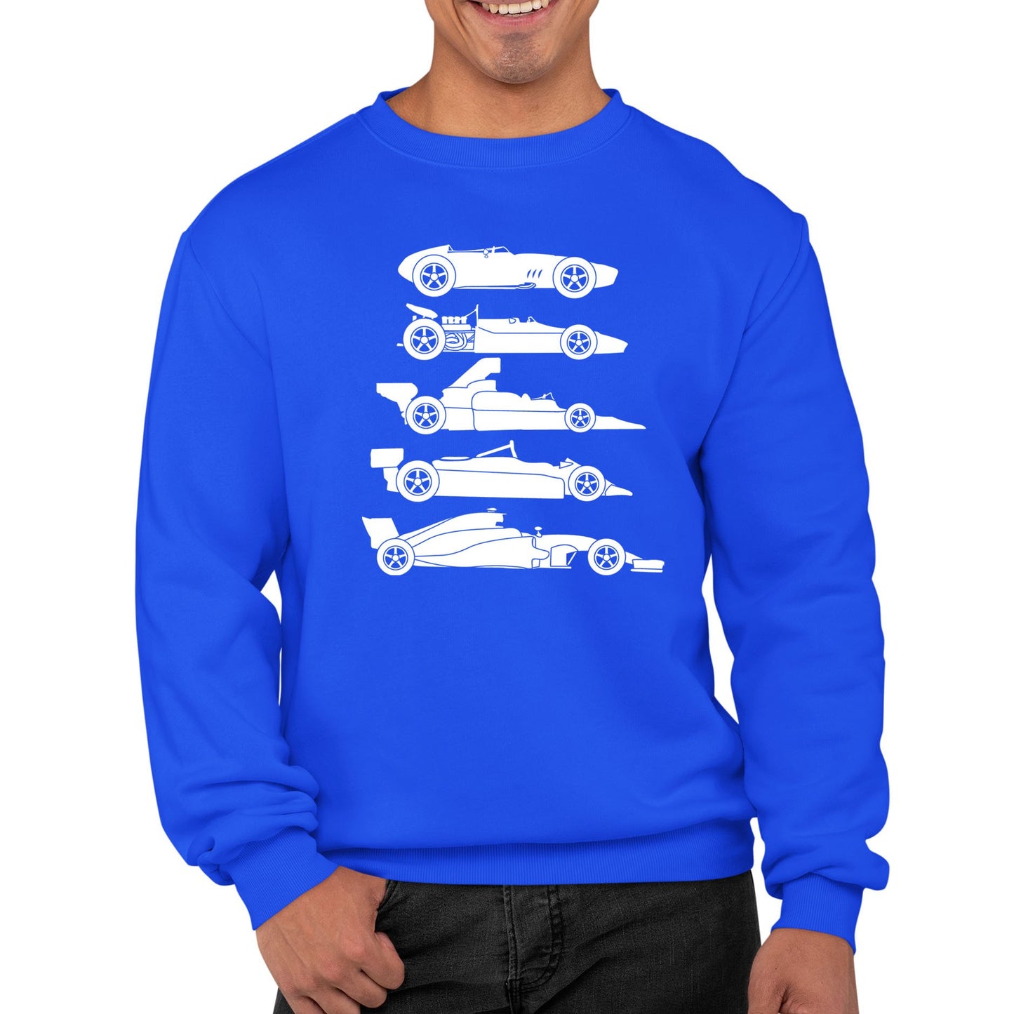 Evolution Of The F1 Car Mens Sweatshirt