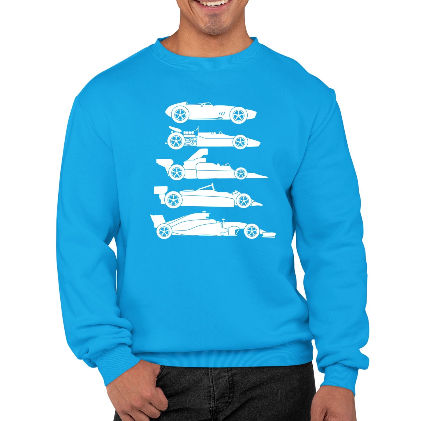 Evolution Of The F1 Car Mens Sweatshirt