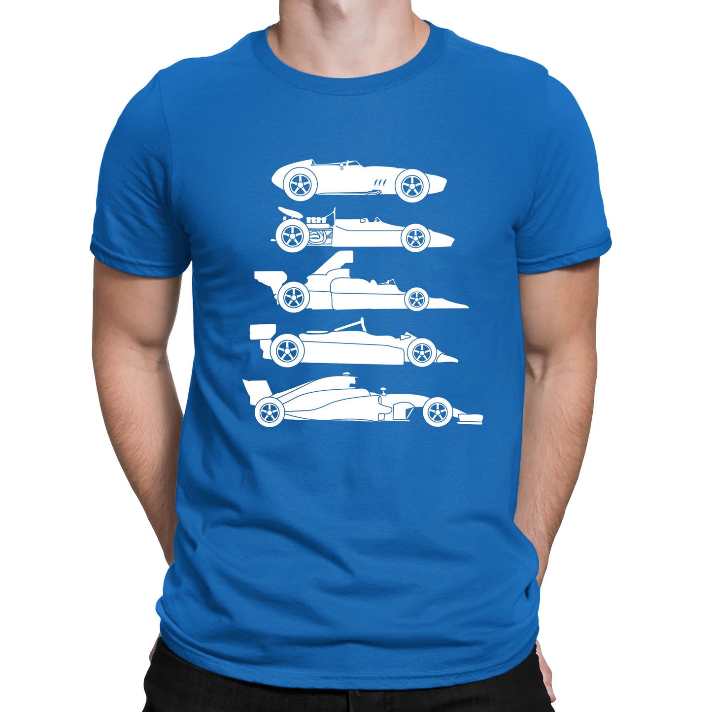 Evolution Of The F1 Car Mens T-shirt