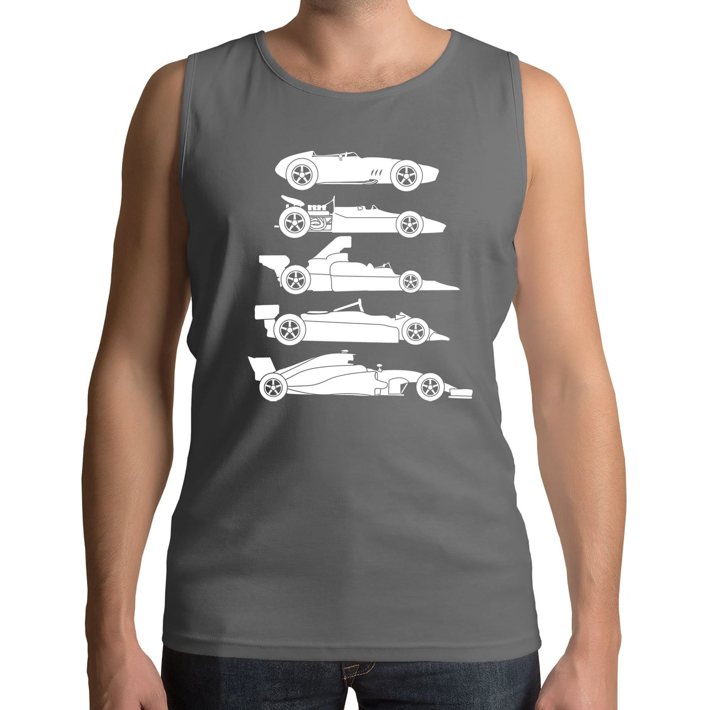 Evolution Of The F1 Car Mens Vest