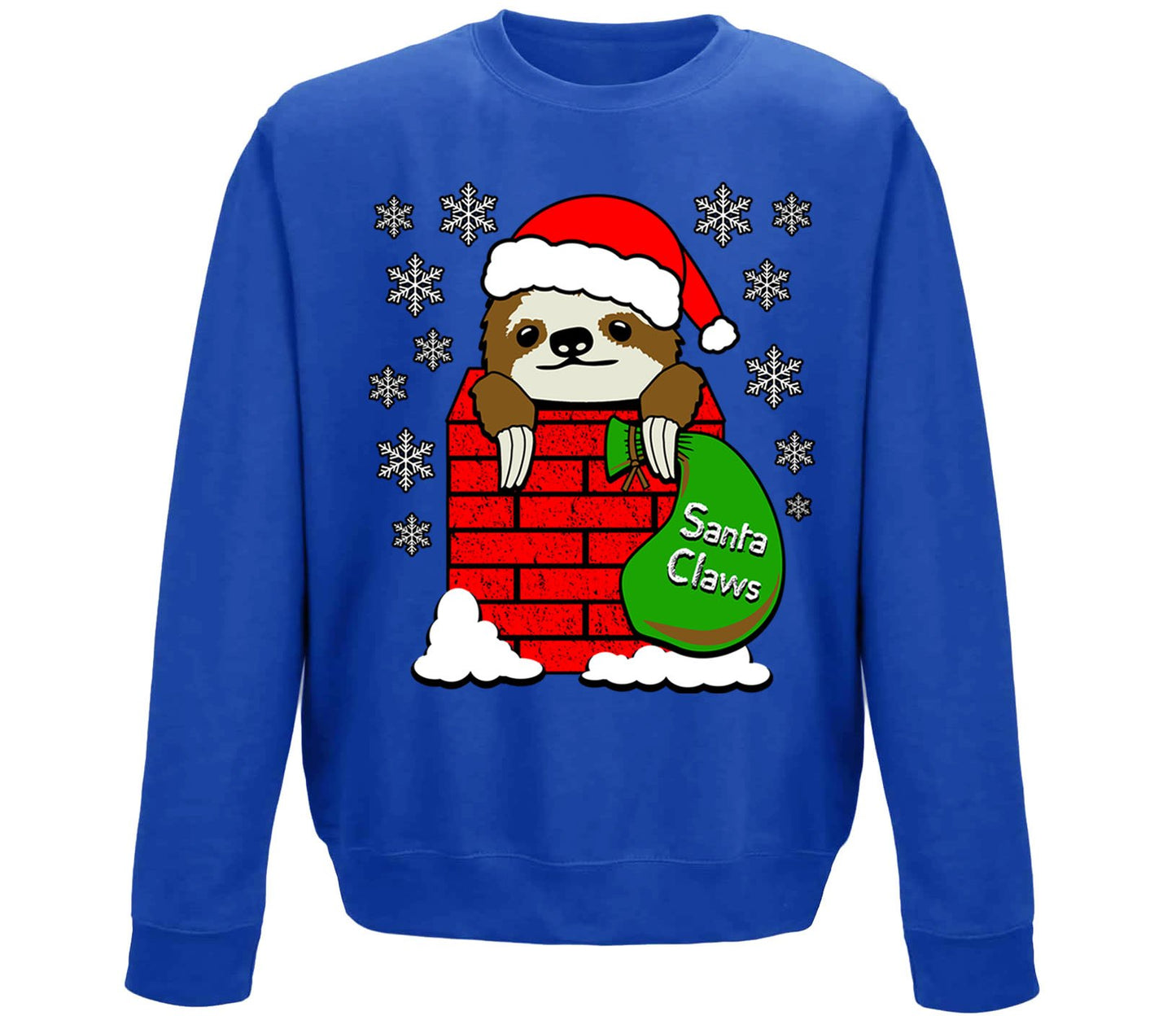 Santa Claws Sloth Christmas Childrens Sweatshirt