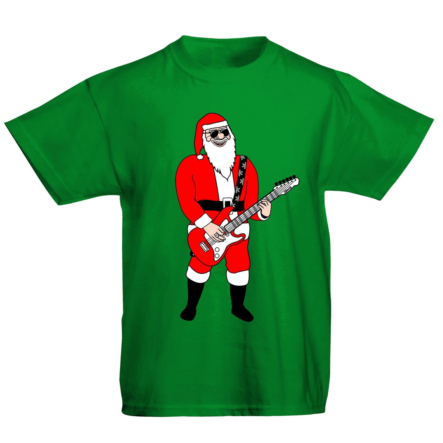 Rocking Santa Guitar Christmas Kids T-shirt