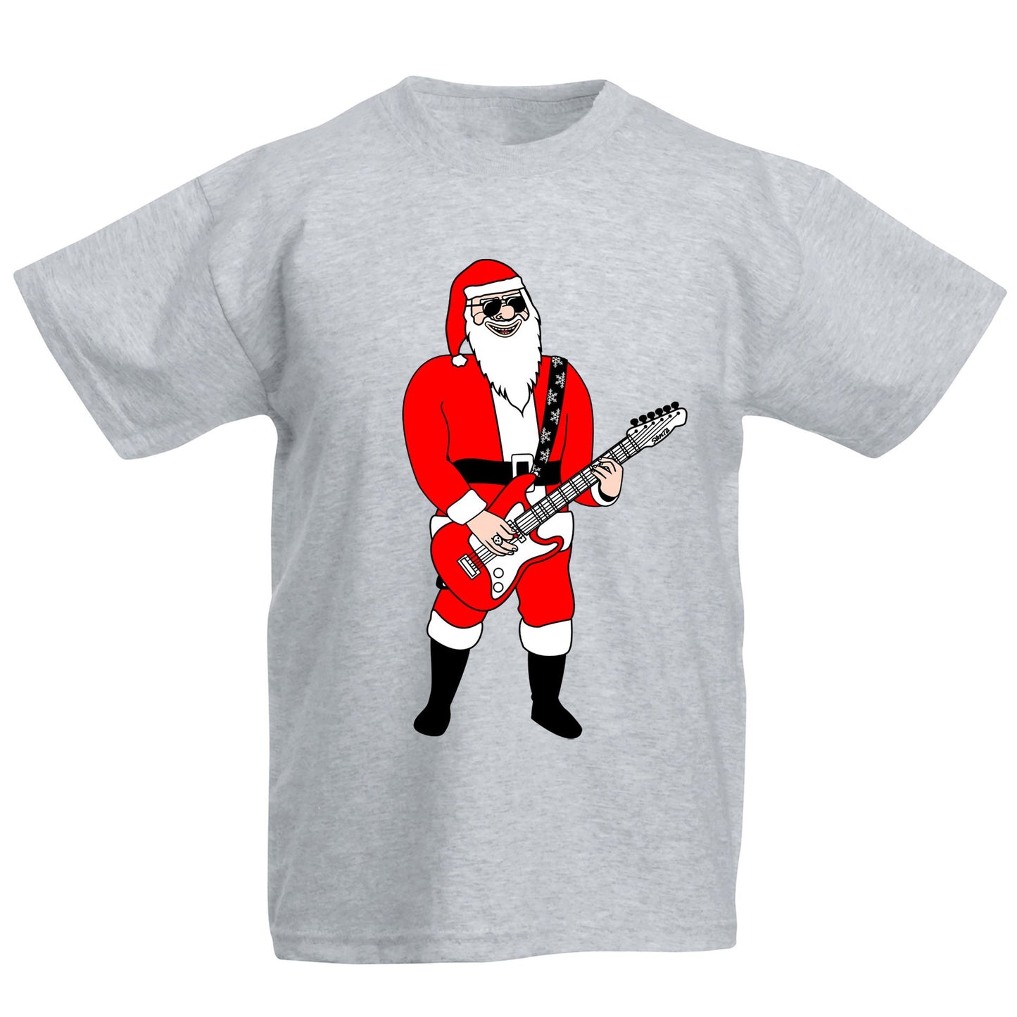 Rocking Santa Guitar Christmas Kids T-shirt