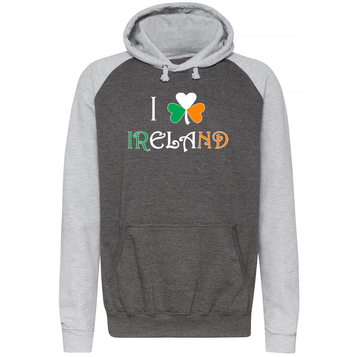 I Love Ireland Baseball Hoodie