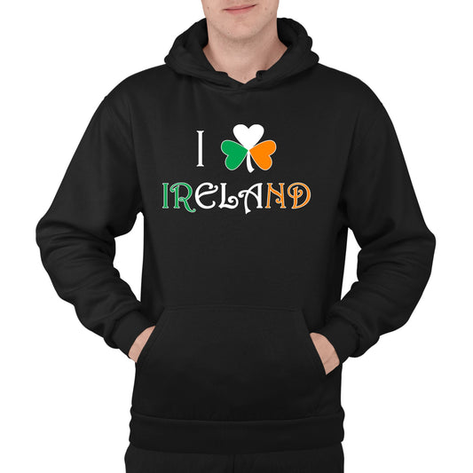 I Love Ireland Mens Pullover Hoodie