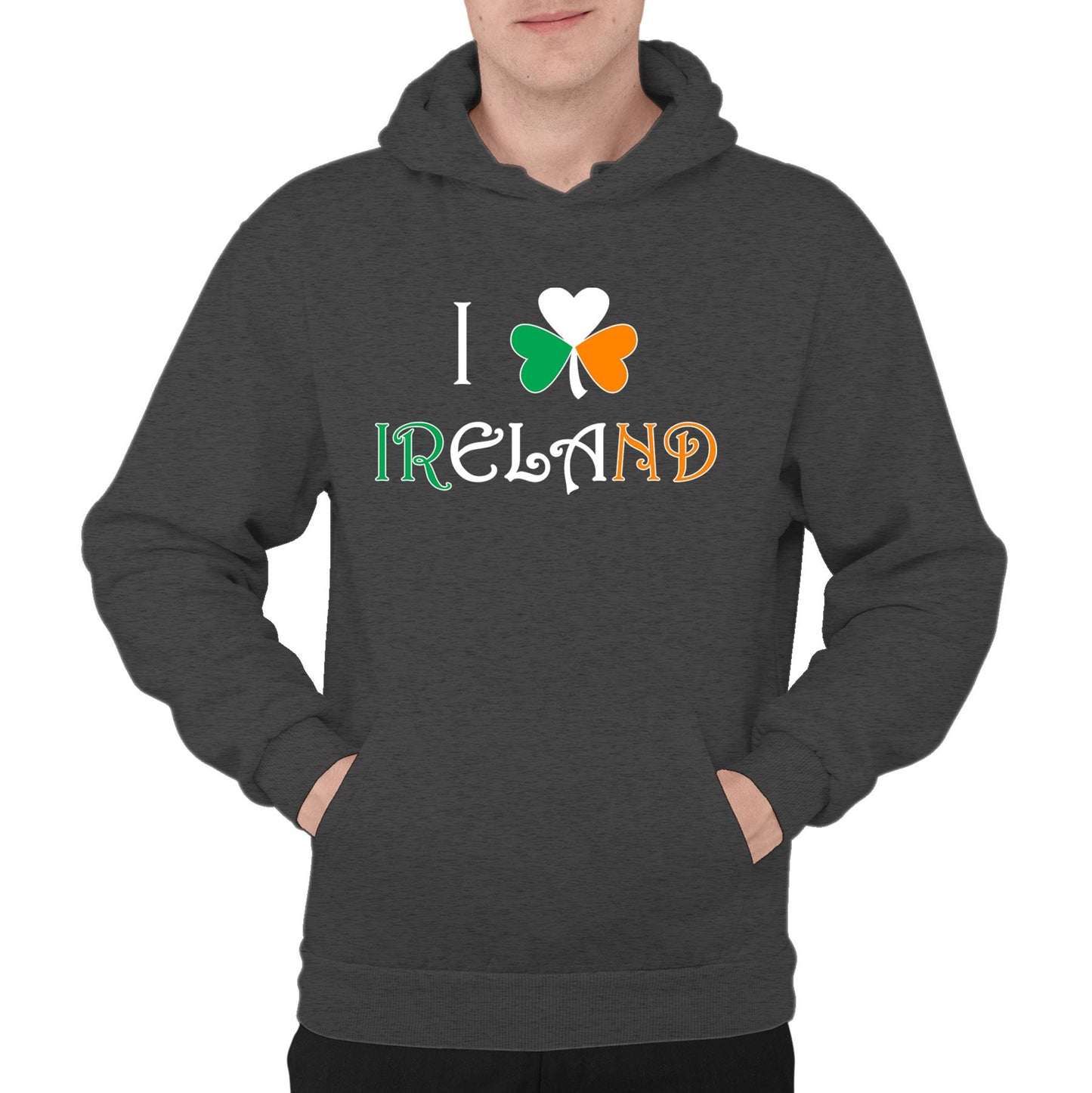 I Love Ireland Mens Pullover Hoodie