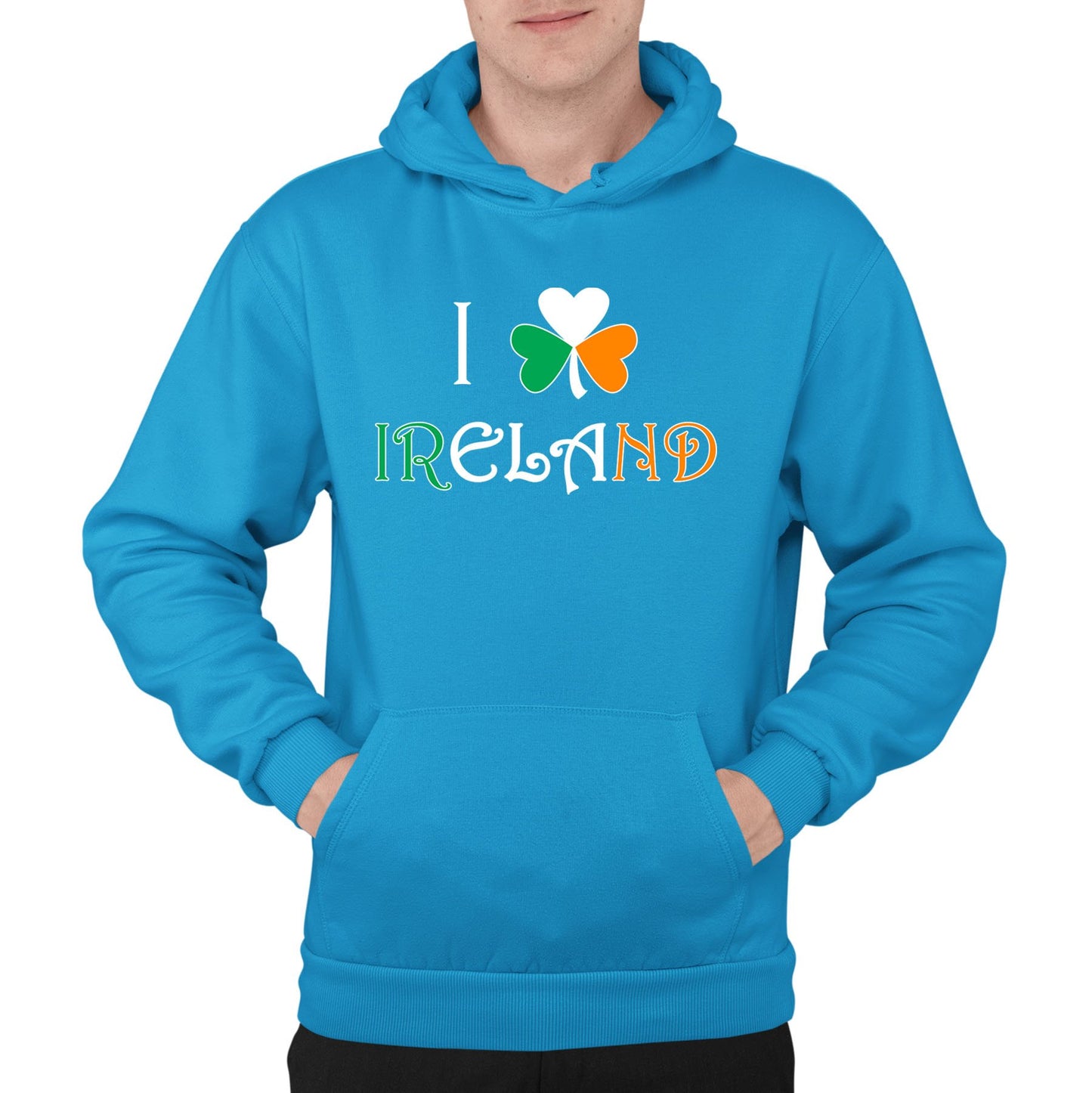 I Love Ireland Mens Pullover Hoodie