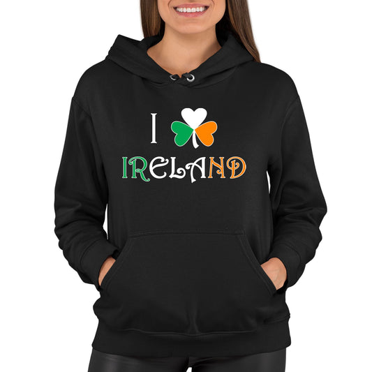 I Love Ireland Womens Pullover Hoodie