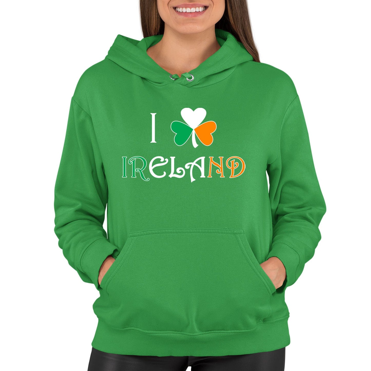 I Love Ireland Womens Pullover Hoodie