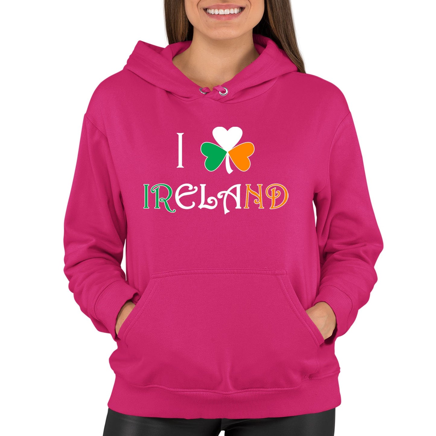 I Love Ireland Womens Pullover Hoodie