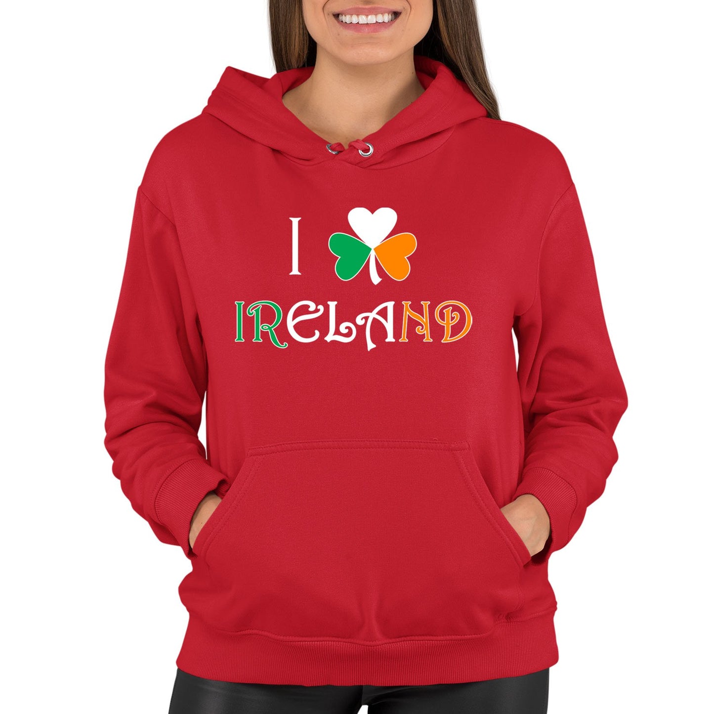 I Love Ireland Womens Pullover Hoodie