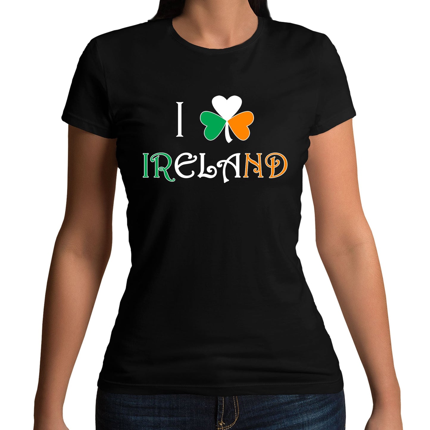 I Love Ireland Womens T-shirt