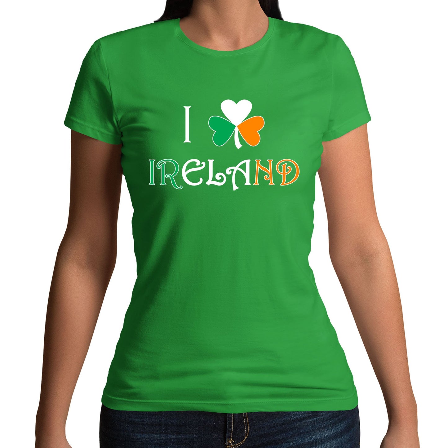 I Love Ireland Womens T-shirt