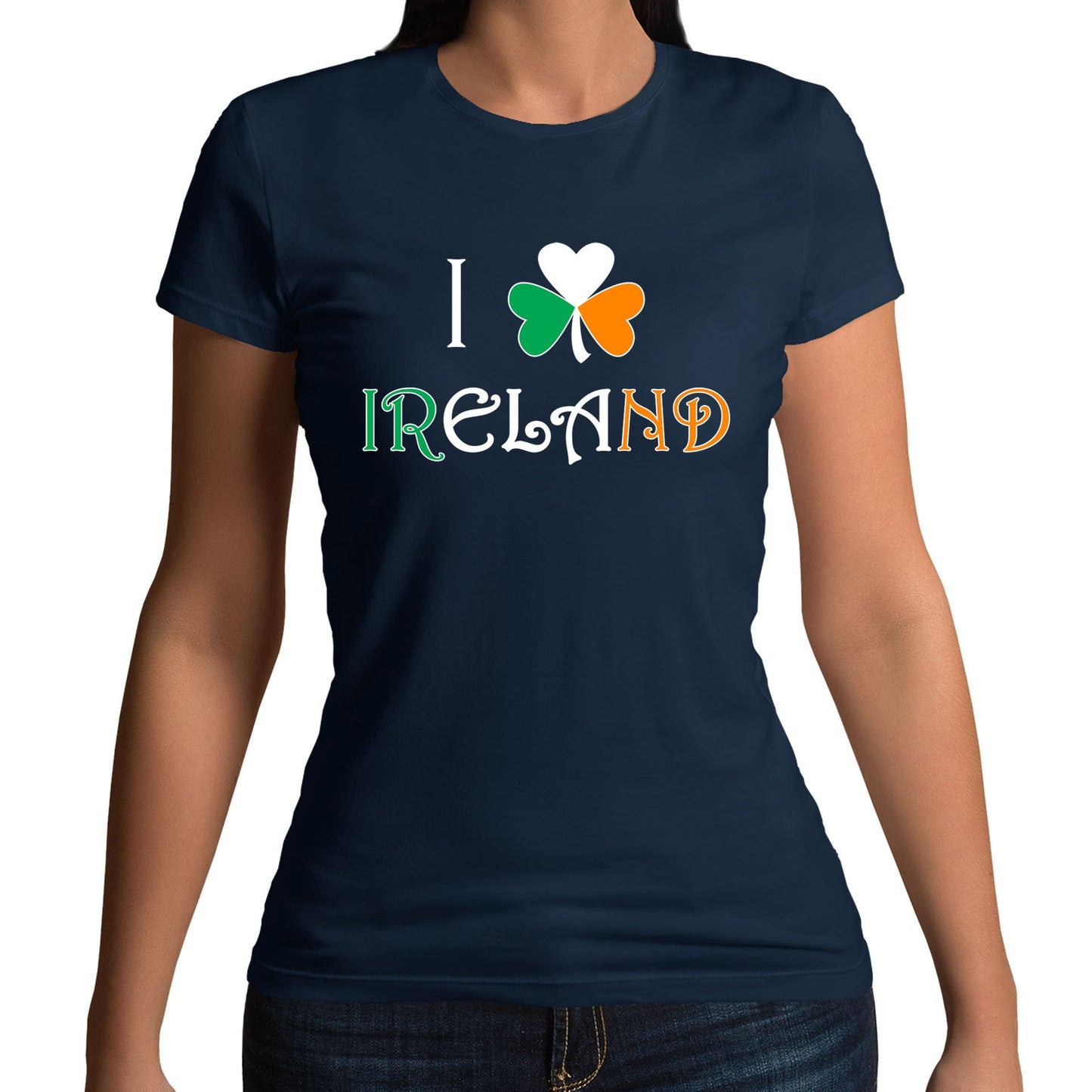 I Love Ireland Womens T-shirt