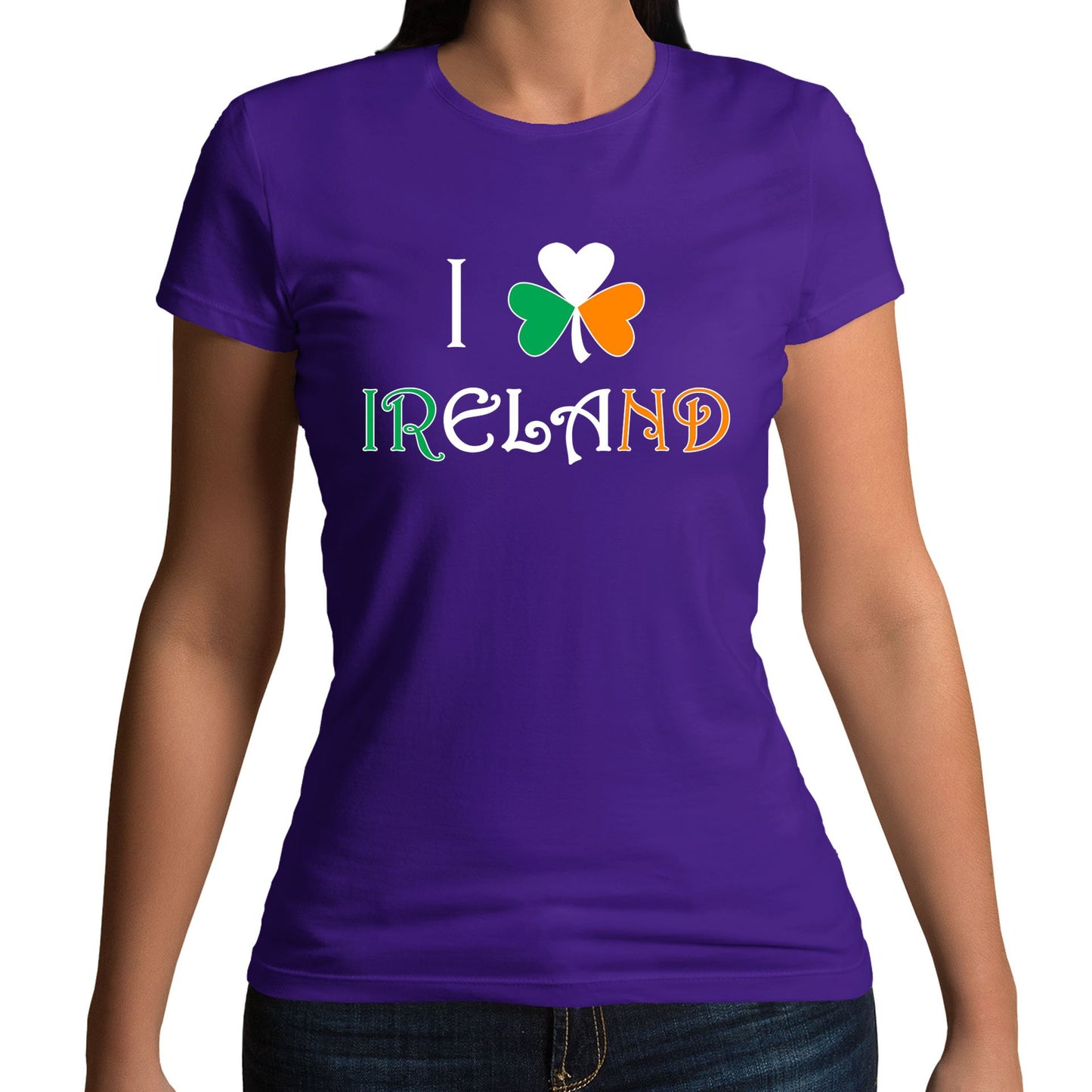 I Love Ireland Womens T-shirt