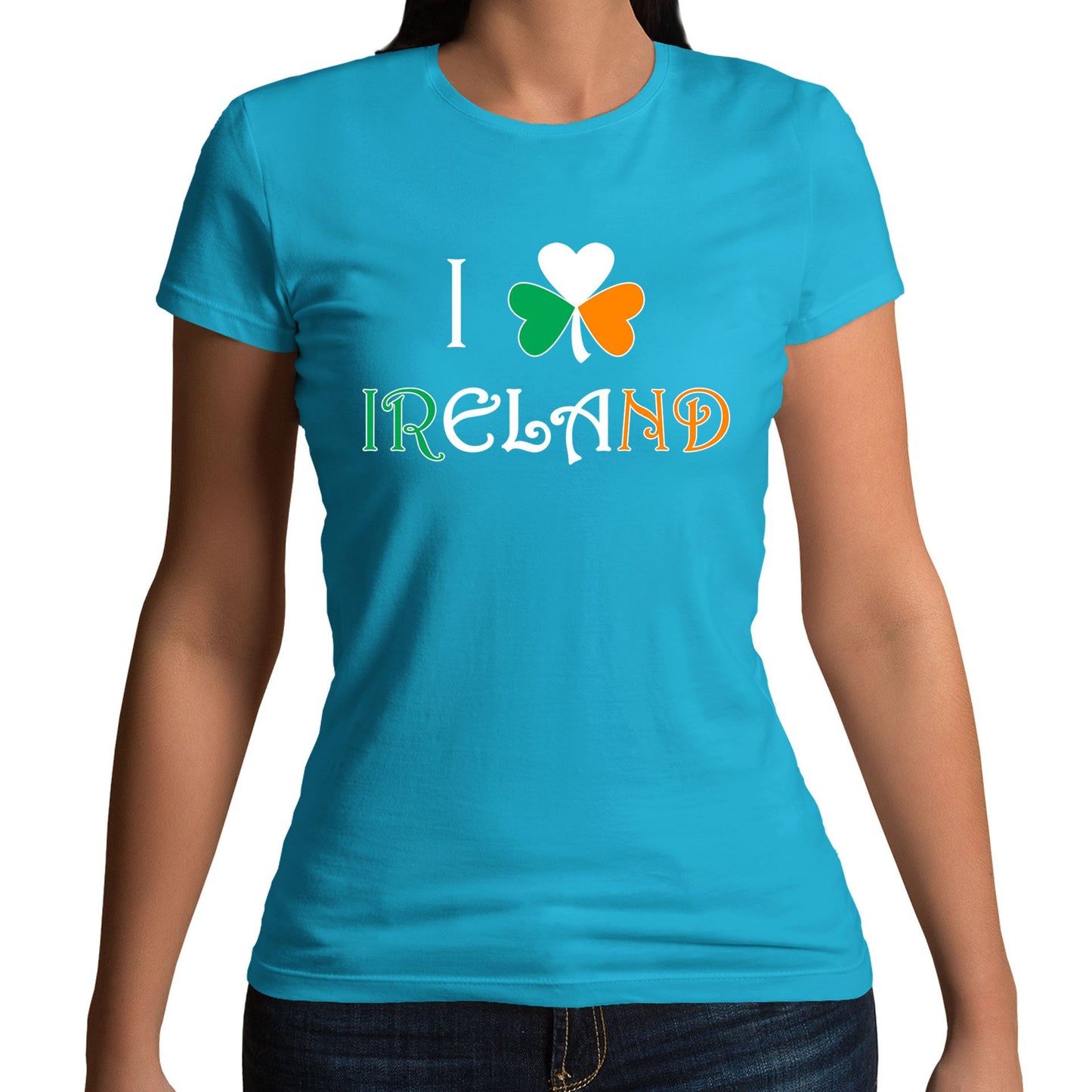 I Love Ireland Womens T-shirt