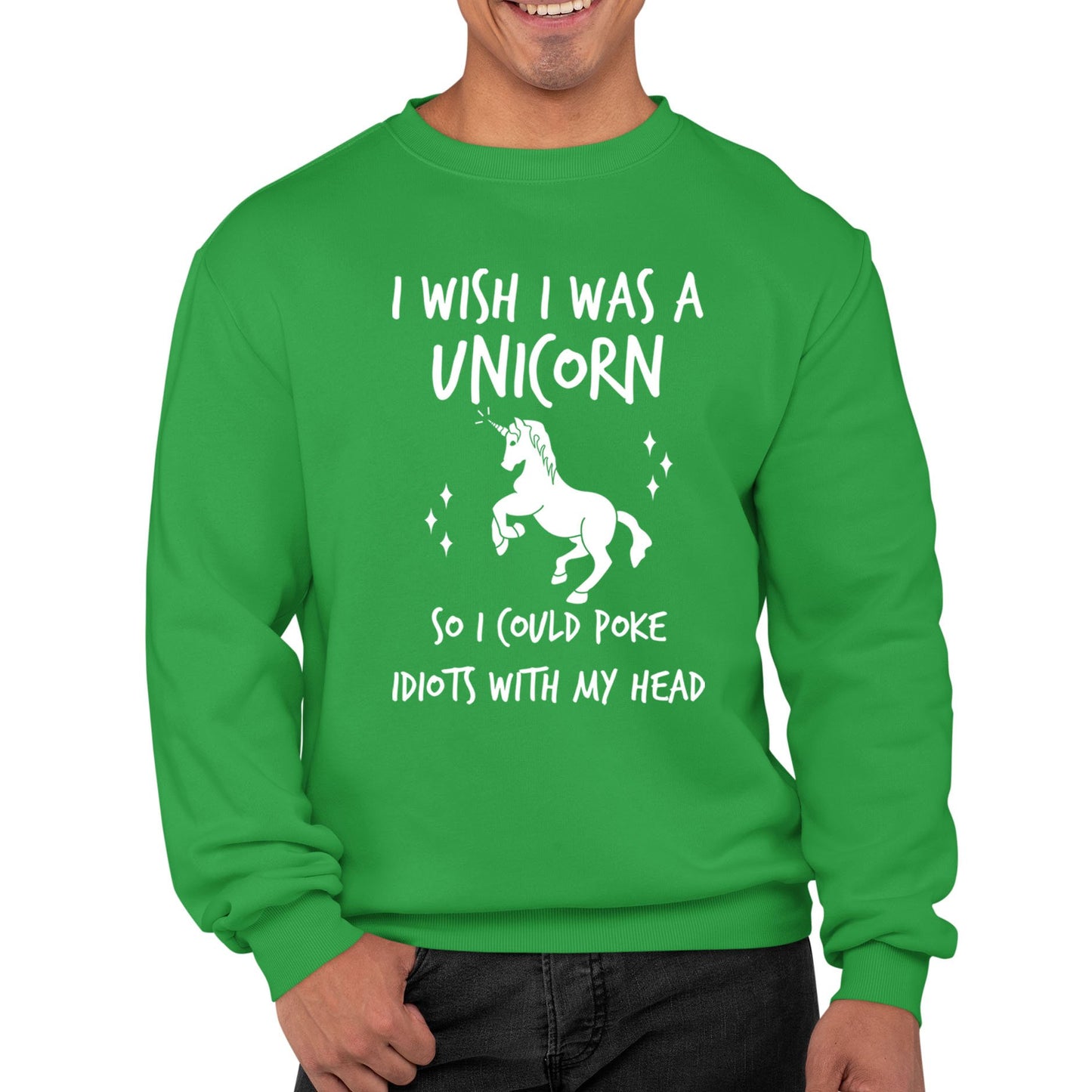 I Wish I Was A Unicorn Mens Sweatshirt