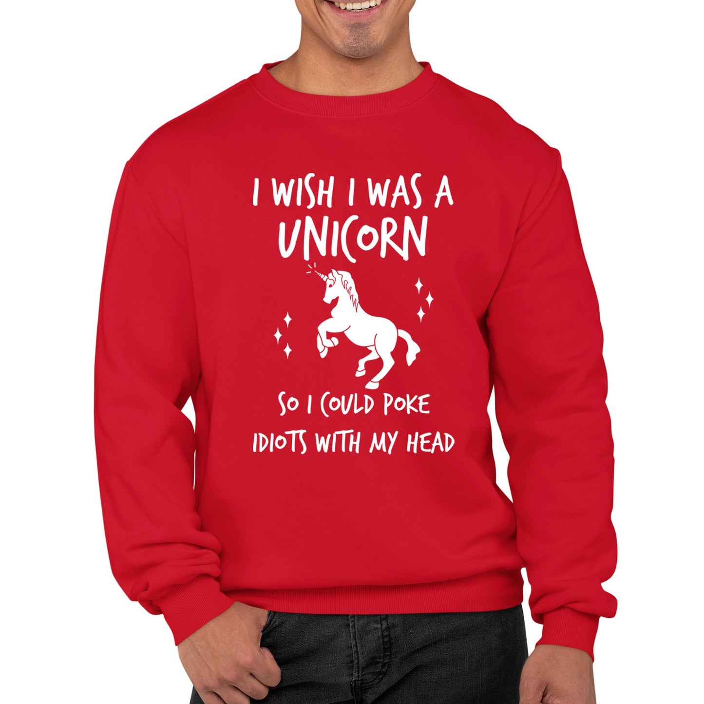 I Wish I Was A Unicorn Mens Sweatshirt