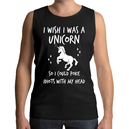 I Wish I Was A Unicorn Mens Vest