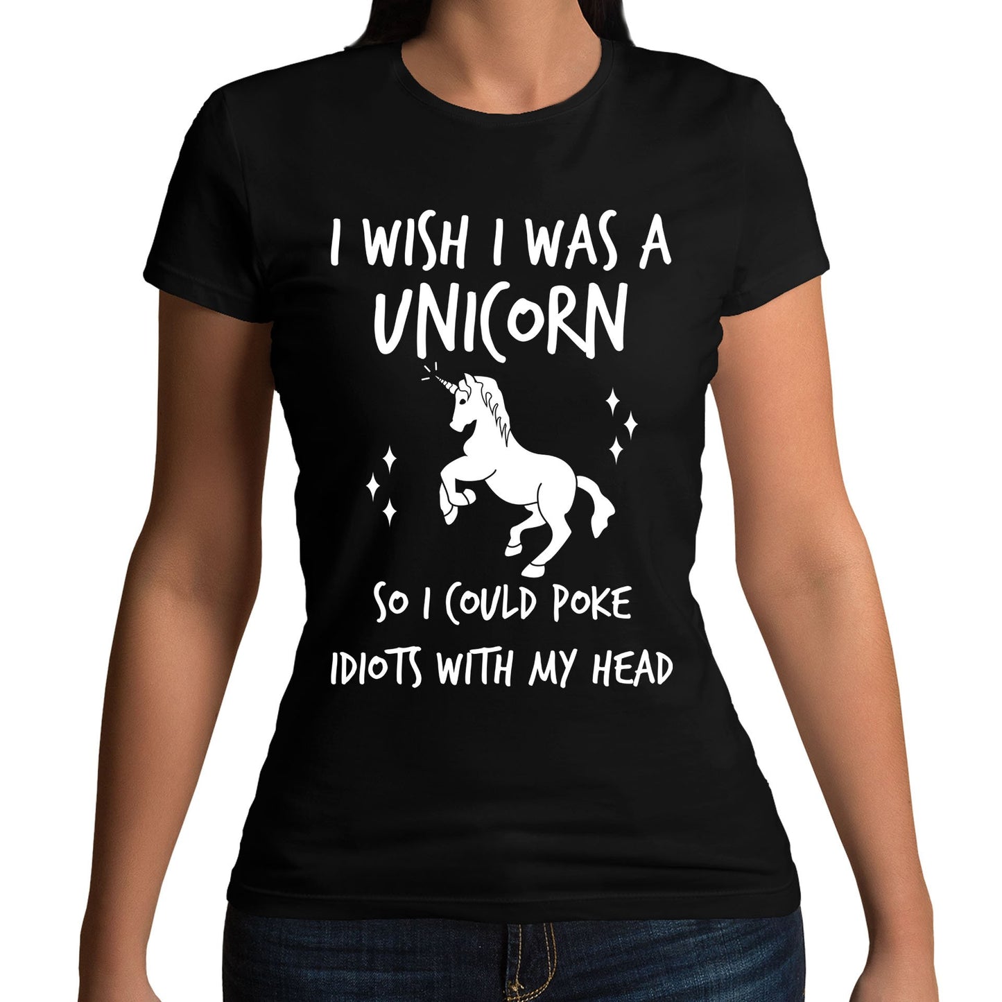 I Wish I Was A Unicorn Womens T-shirt