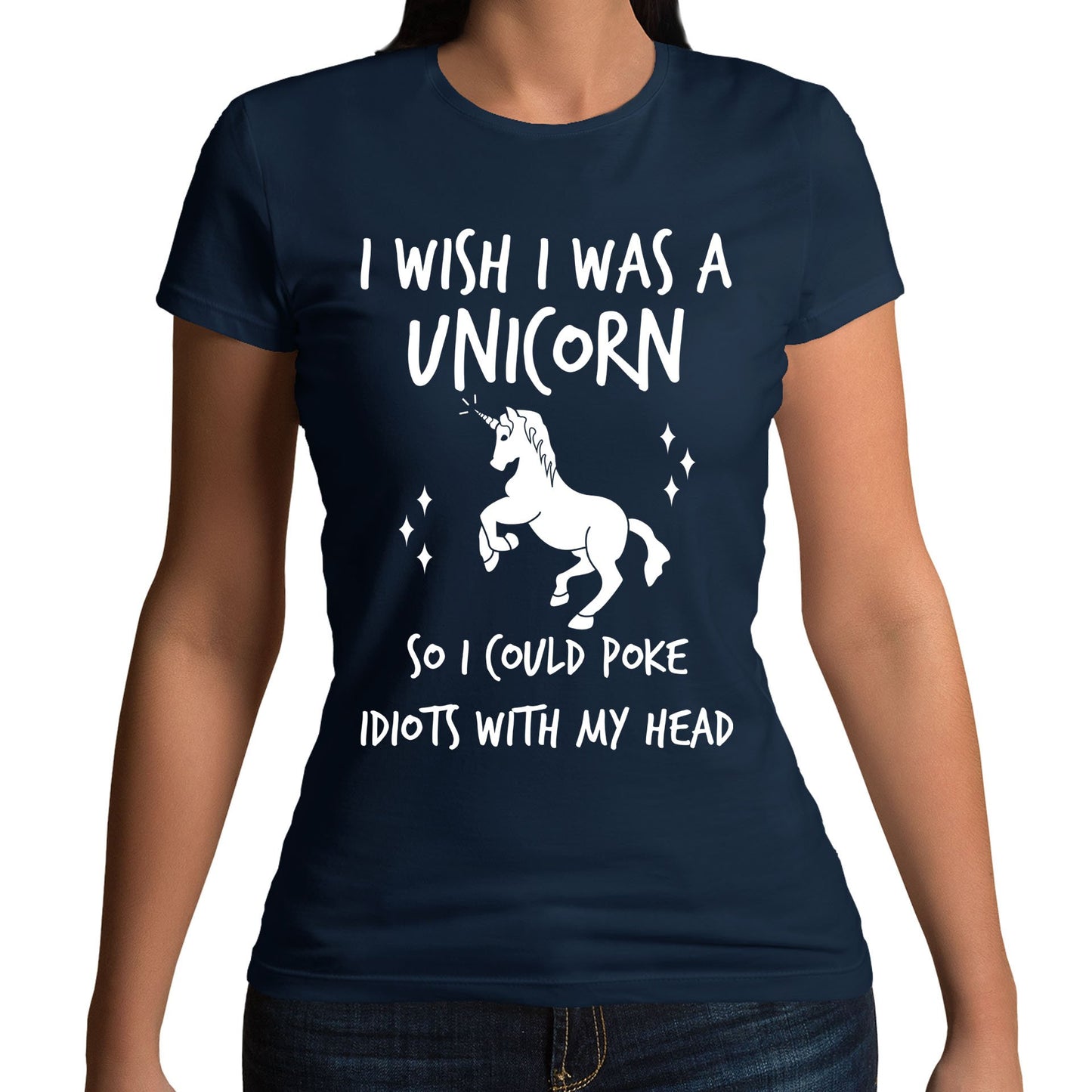 I Wish I Was A Unicorn Womens T-shirt