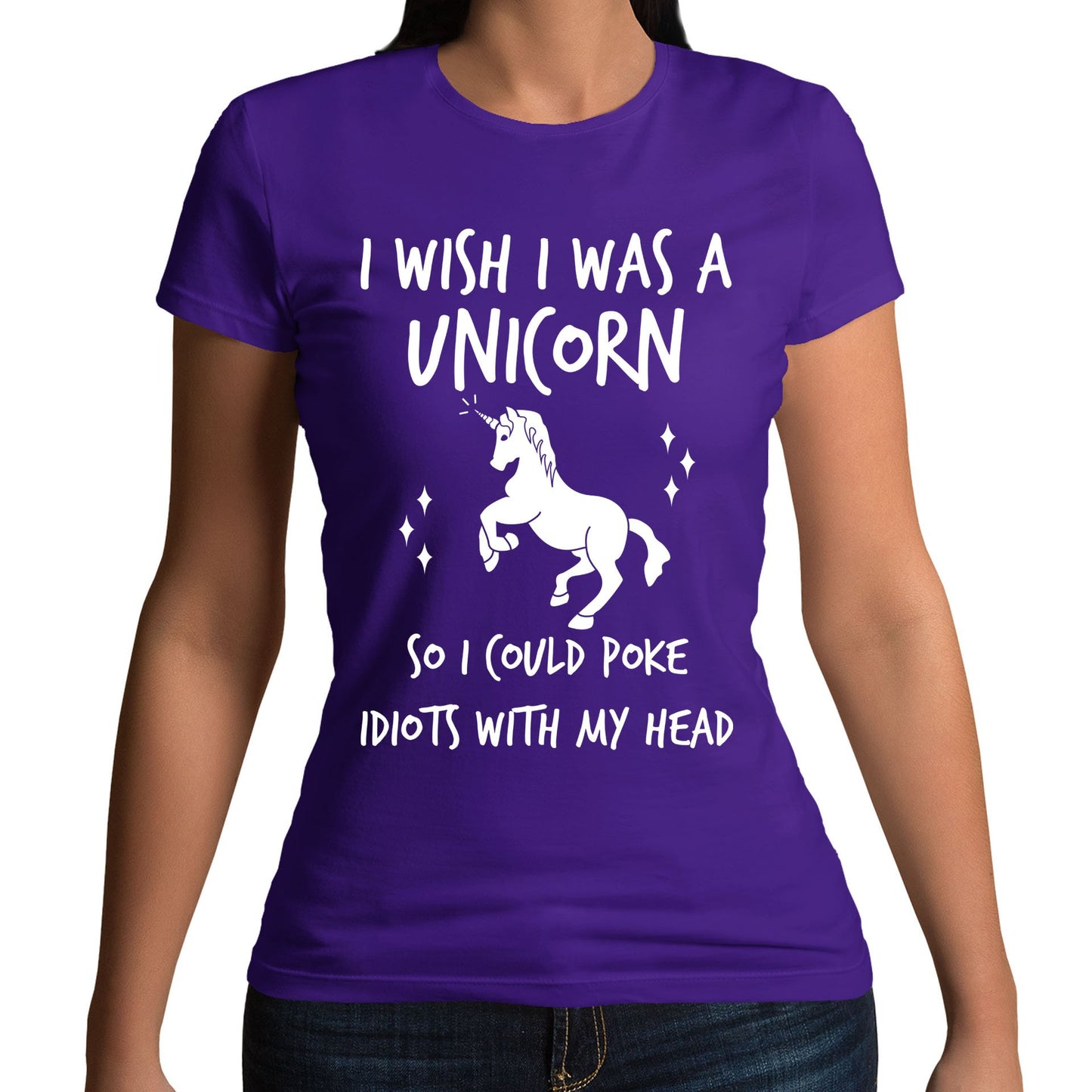 I Wish I Was A Unicorn Womens T-shirt