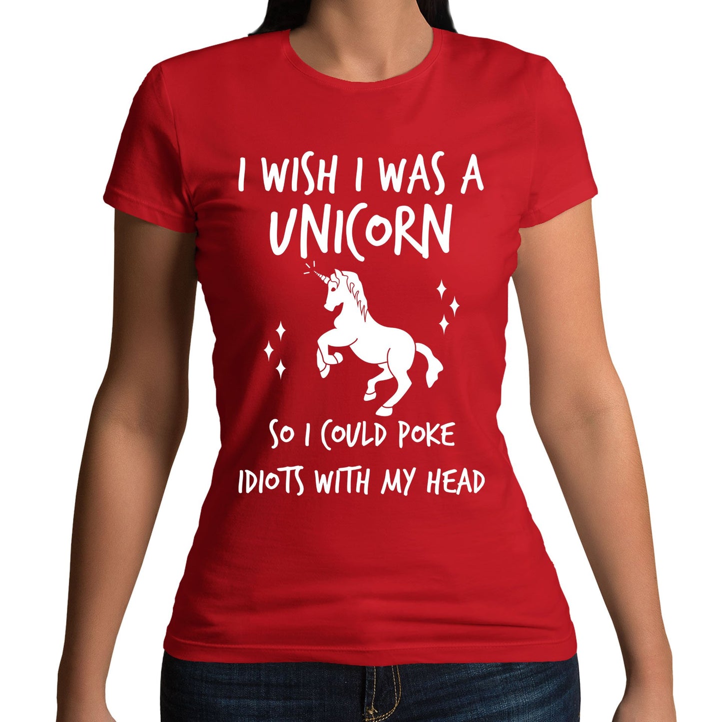 I Wish I Was A Unicorn Womens T-shirt