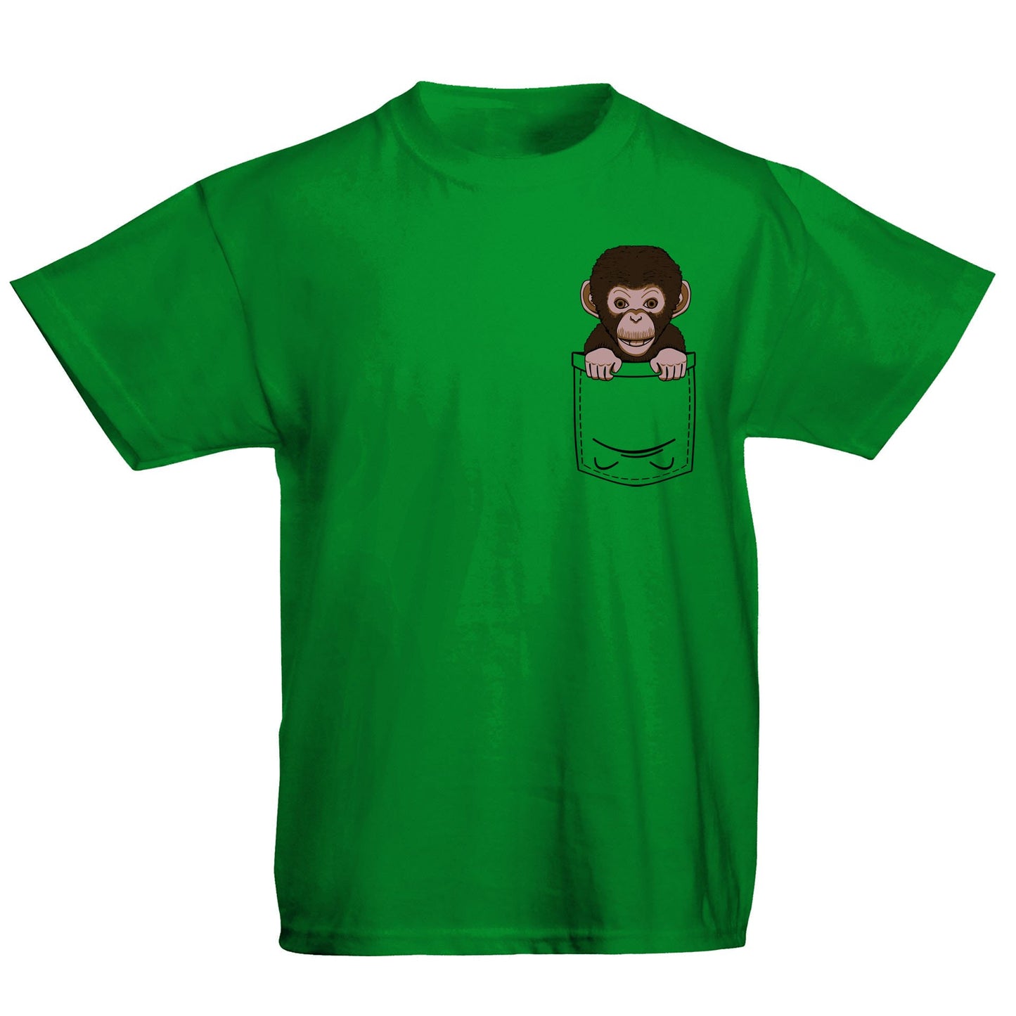 Chimp Pocket Print Kids T-shirt