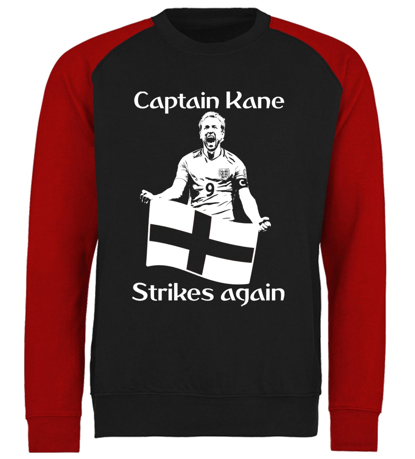 Captain Kane England Football Baseball Sweatshirt