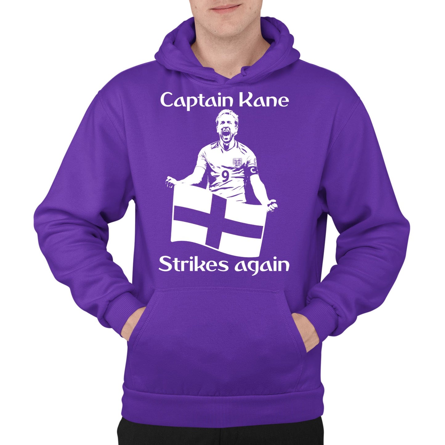 Captain Kane England Football Mens Pullover Hoodie