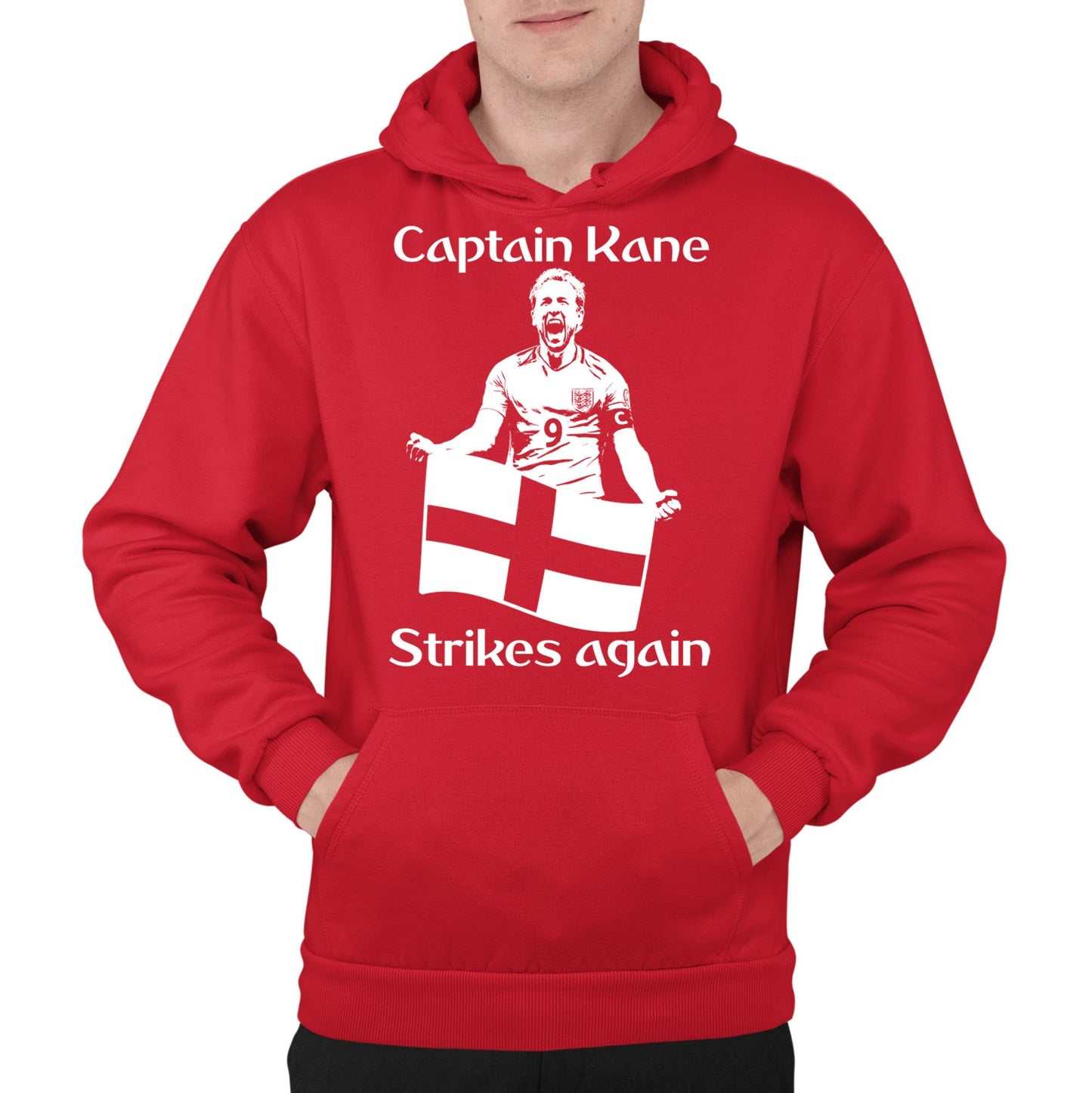 Captain Kane England Football Mens Pullover Hoodie