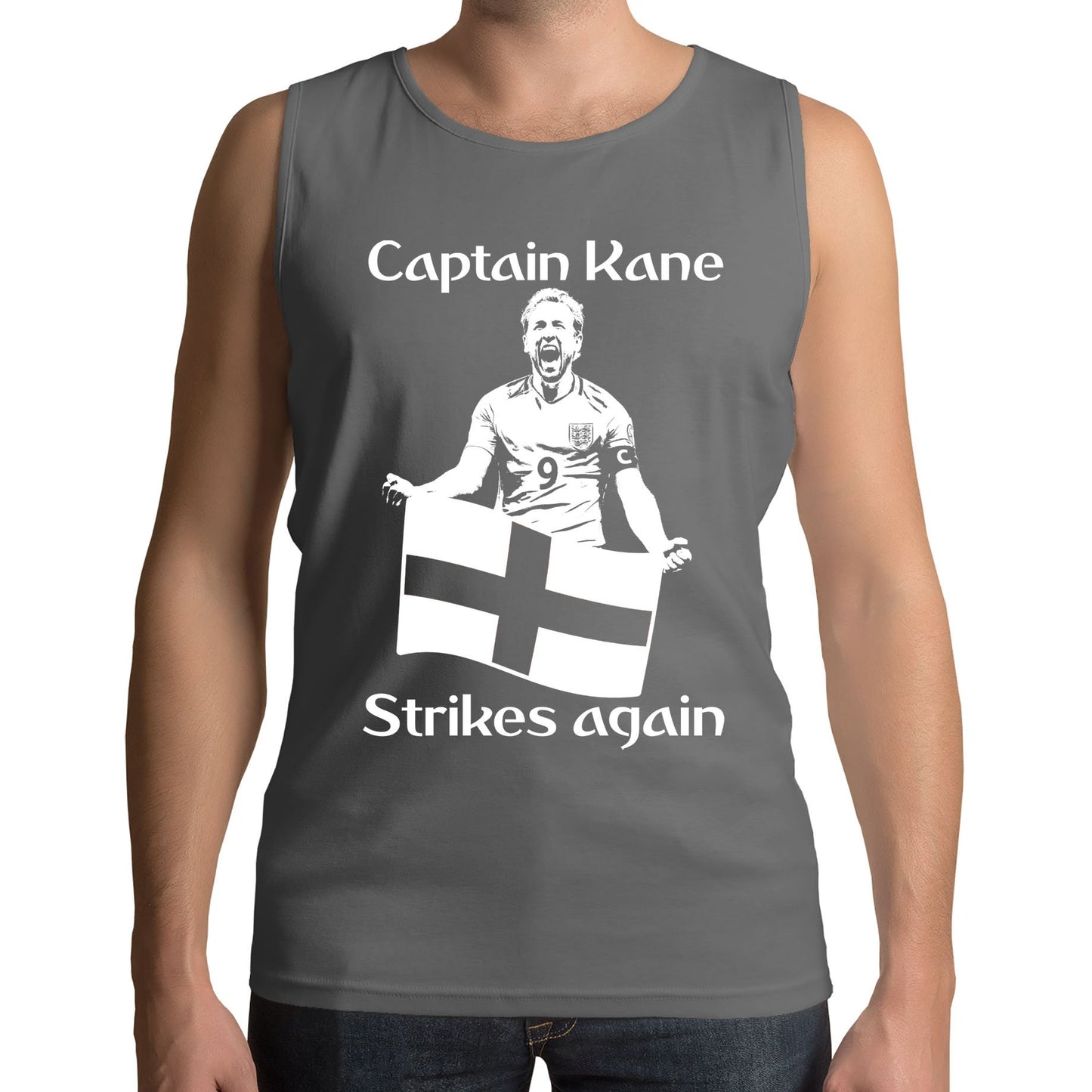 Captain Kane England Football Mens Vest