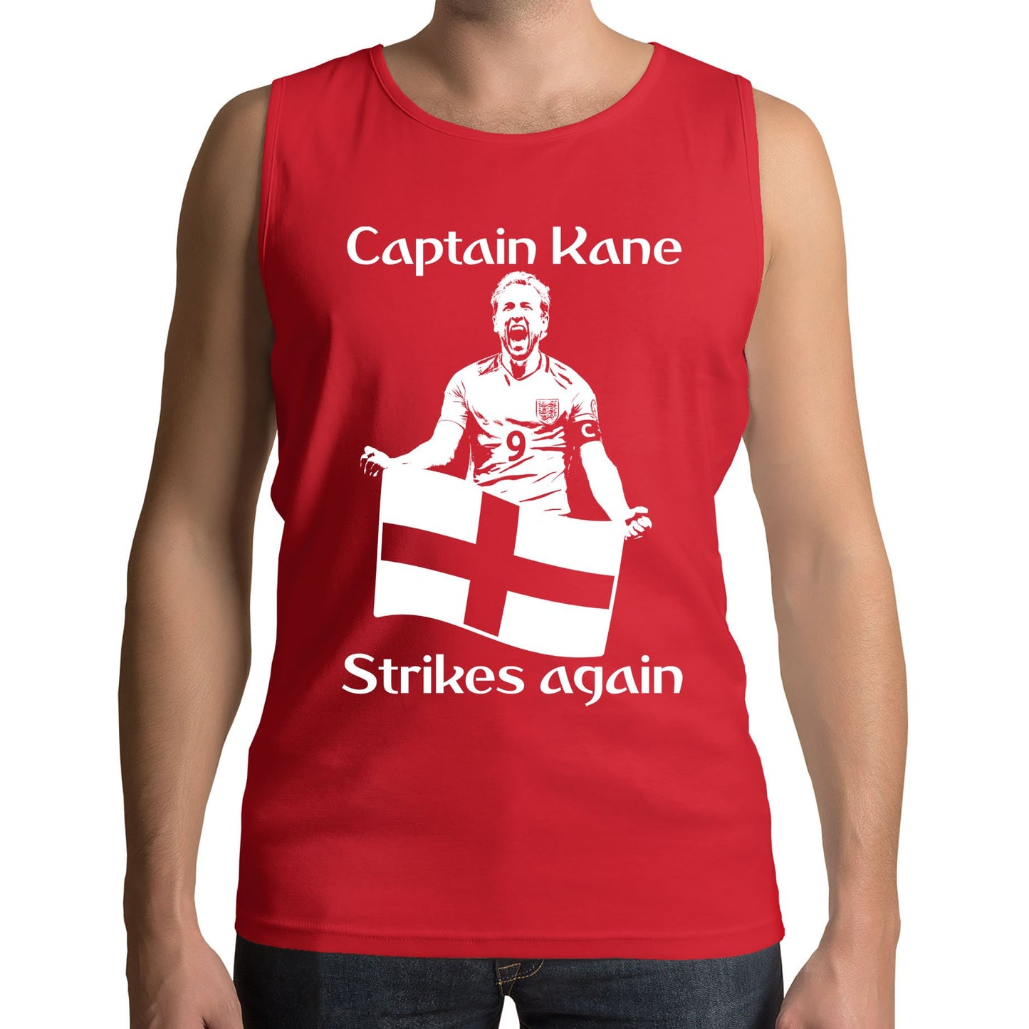 Captain Kane England Football Mens Vest