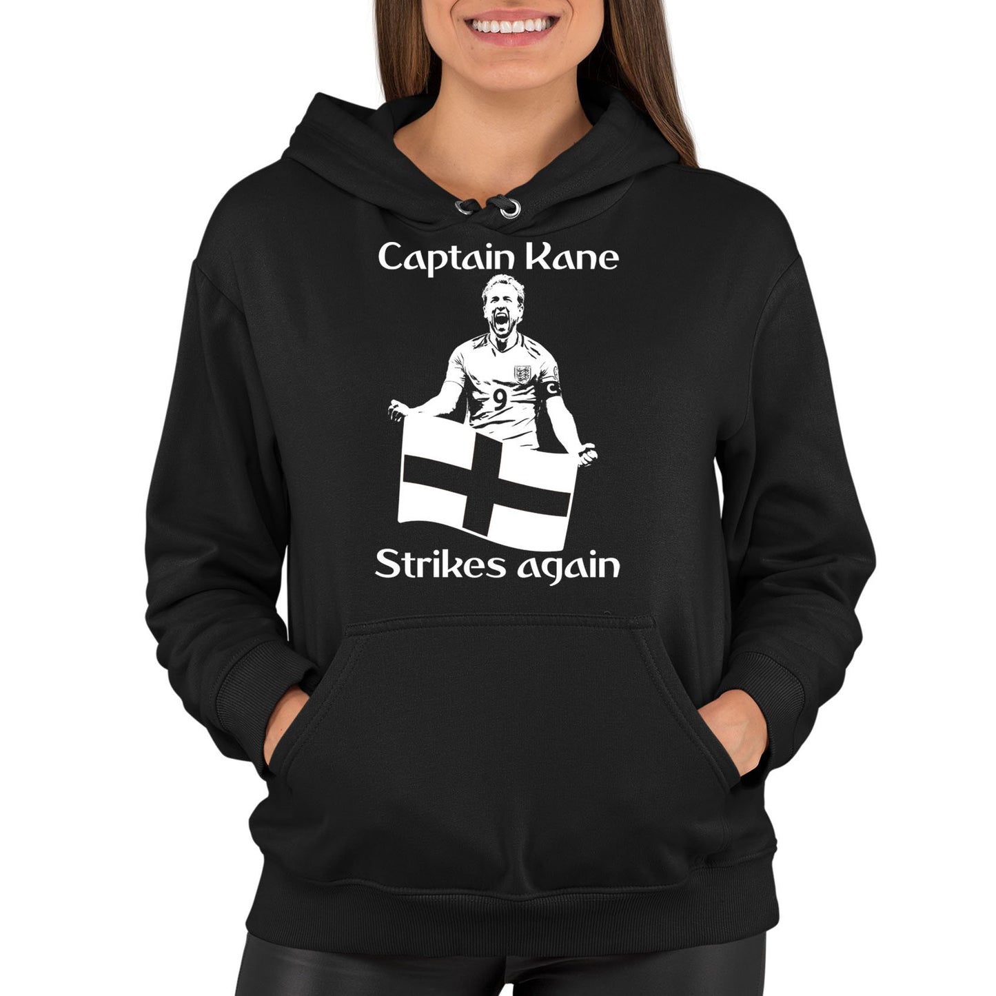 Captain Kane England Football Womens Pullover Hoodie