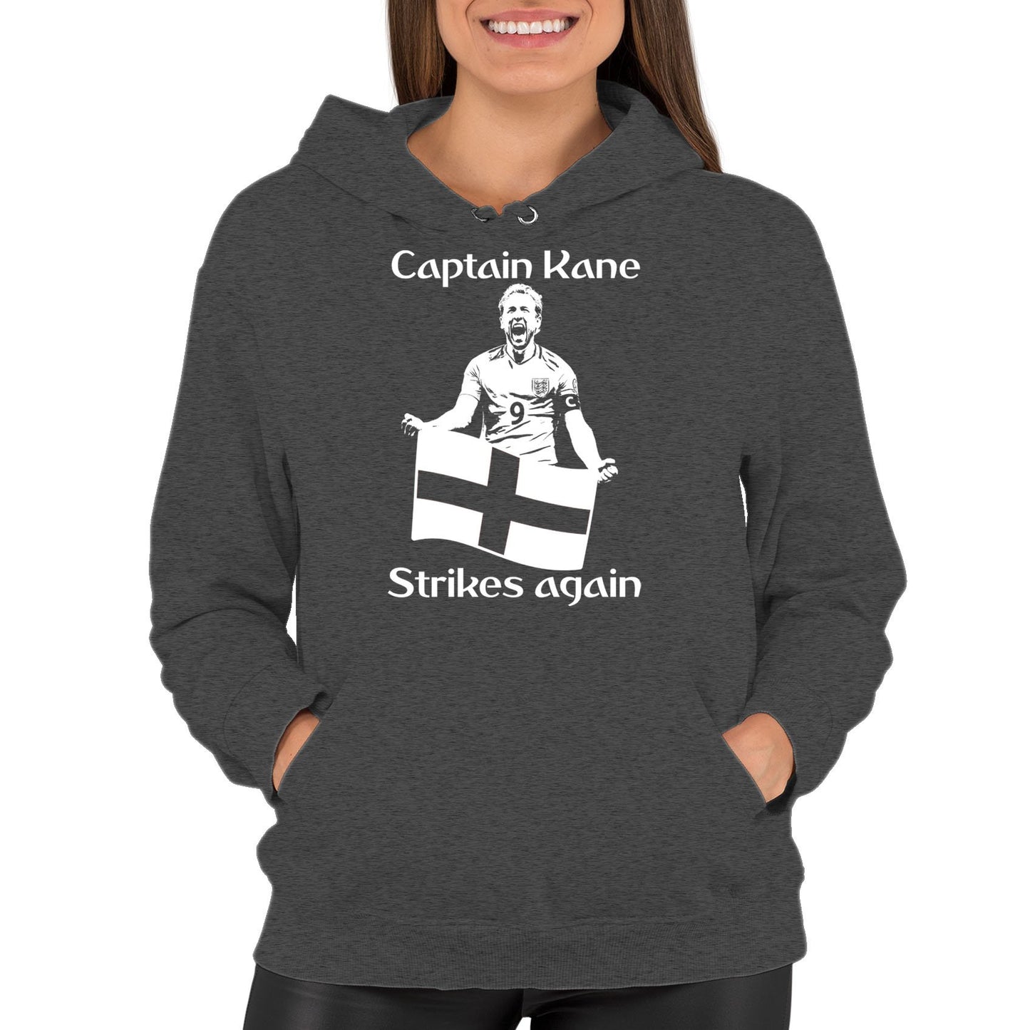 Captain Kane England Football Womens Pullover Hoodie