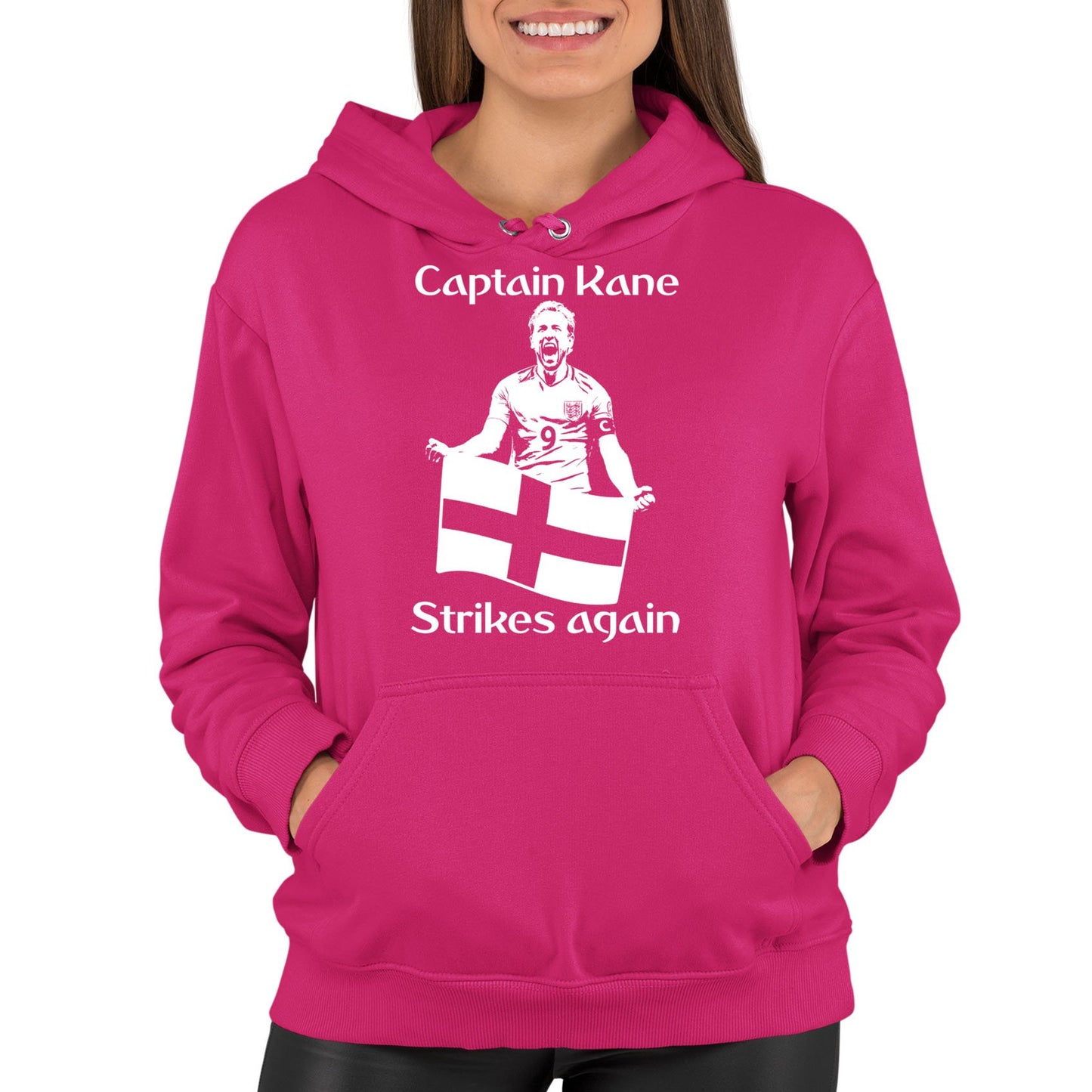 Captain Kane England Football Womens Pullover Hoodie