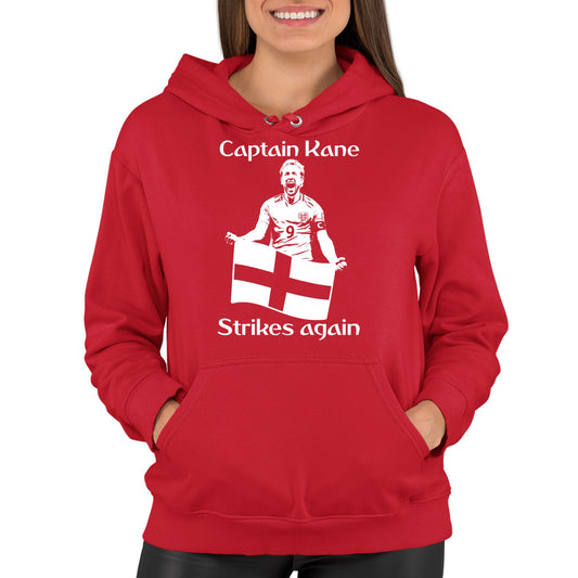 Captain Kane England Football Womens Pullover Hoodie